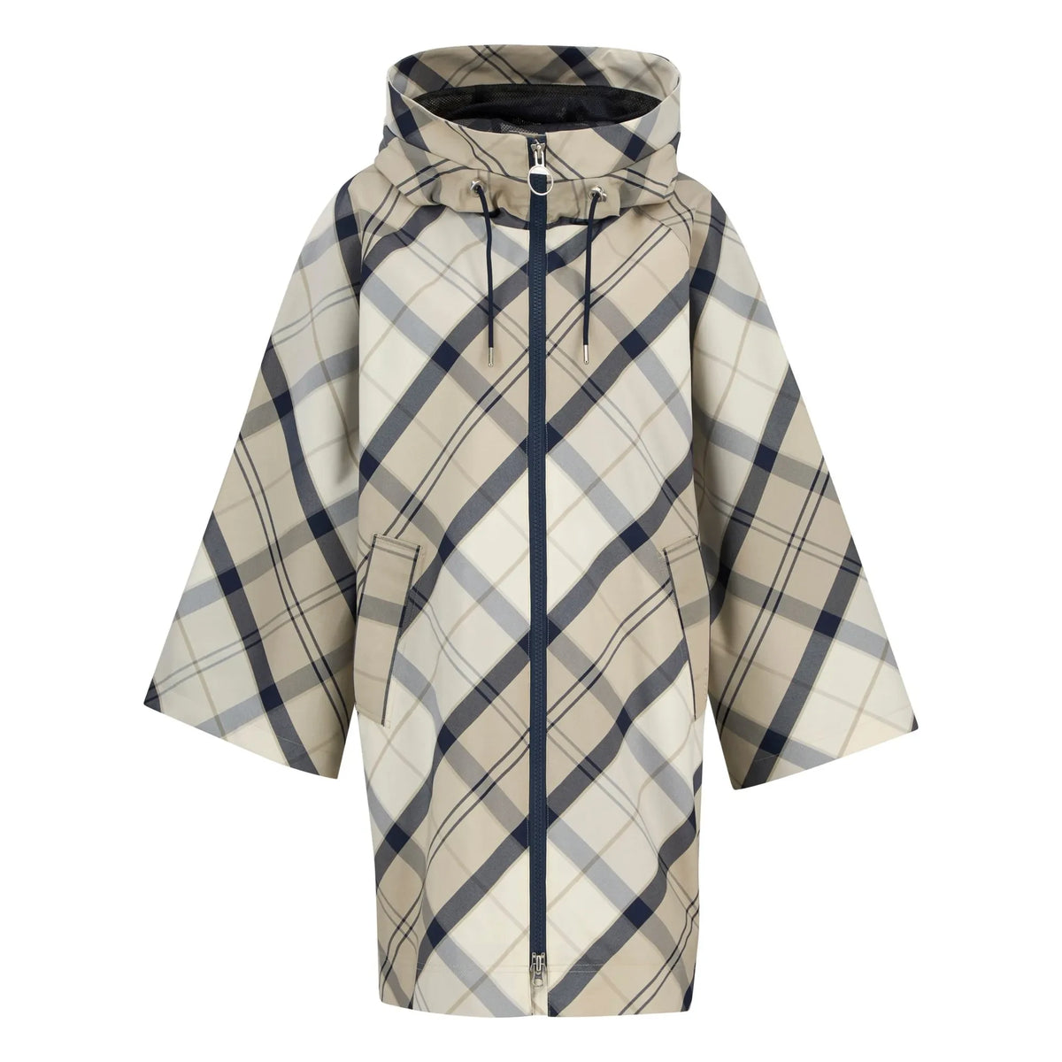 Barbour - Kinsale टार्टन वाटरप्रूफ जैकेट | ग्रे