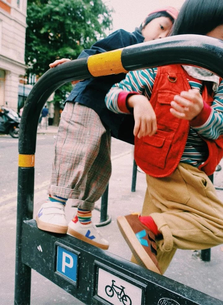 Veja - Scratch Sneakers Küçük Esplar Veja x Jelly Mallow Deri | Beyaz