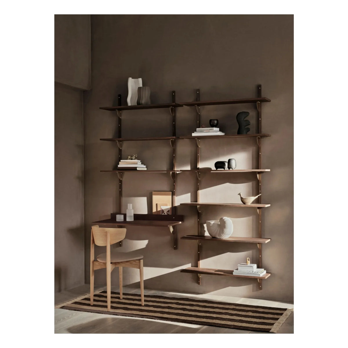 Ferm Living - Ives कालीन | चॉकलेट