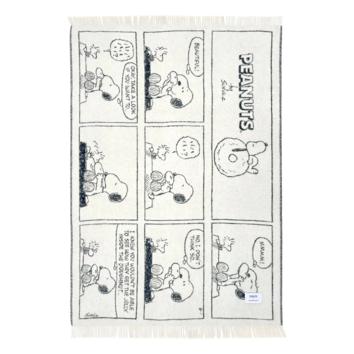 Maison Deux - Peanuts स्कार्फ | काला
