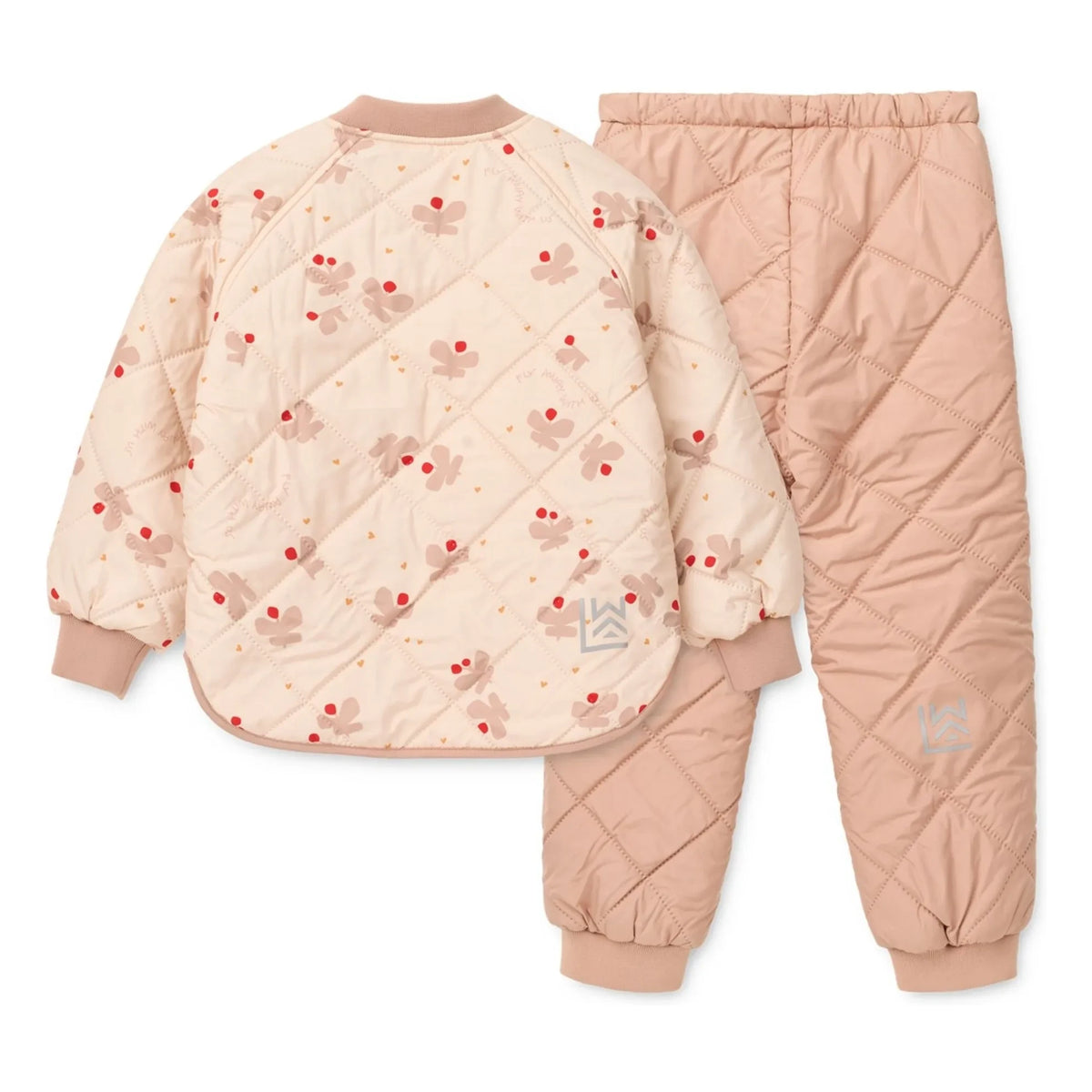 Liewood - Zella Kelebekli Geri Dönüştürülmüş Elyaf Termal Set | फिका गुलाबी (Pale Pink)