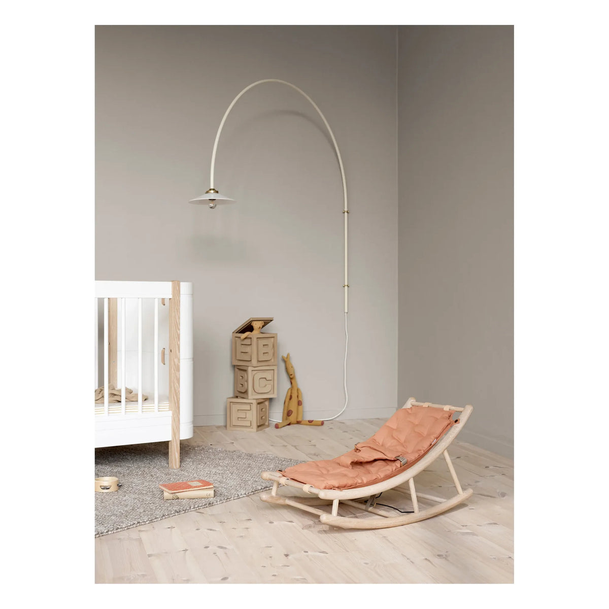 Oliver Furniture - Meşe Bebek ve Çocuk Sallanan Sandalye | Karamel