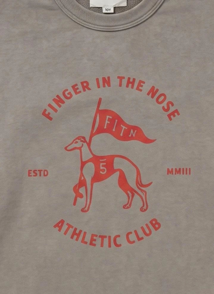 Finger in the nose - Blow Athletic Club Organik Pamuklu Sweatshirt | Gri