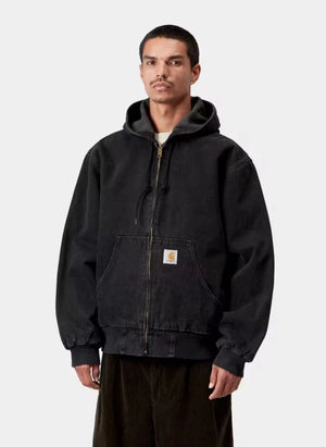 Carhartt WIP - OG एक्टिव हुडेड जैकेट | काला