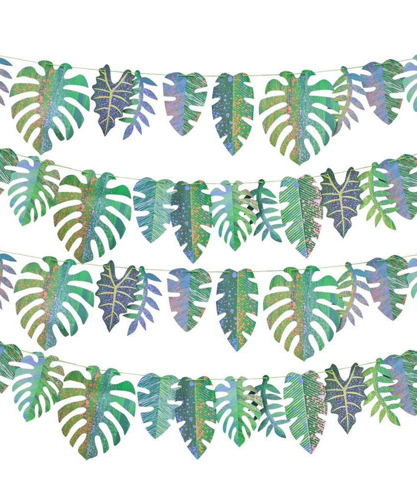 Party Pieces - Kaşif Dino Yaprak Desenli Asma Süsler-Dinossi