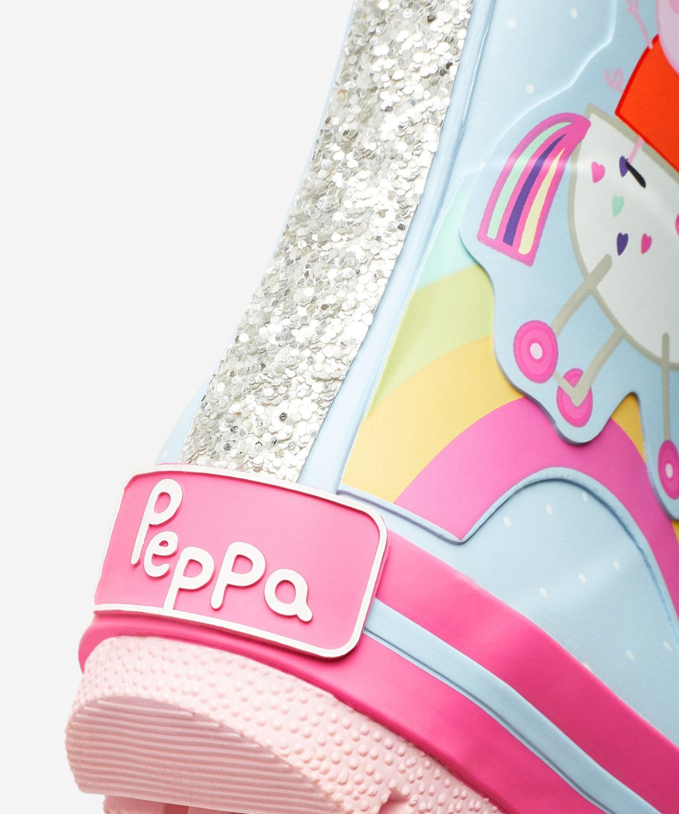 Dinossi - Peppa Pig Yumuşak Tabanlı Kız Çocuk Yağmur Çizmesi - 19-Dinossi