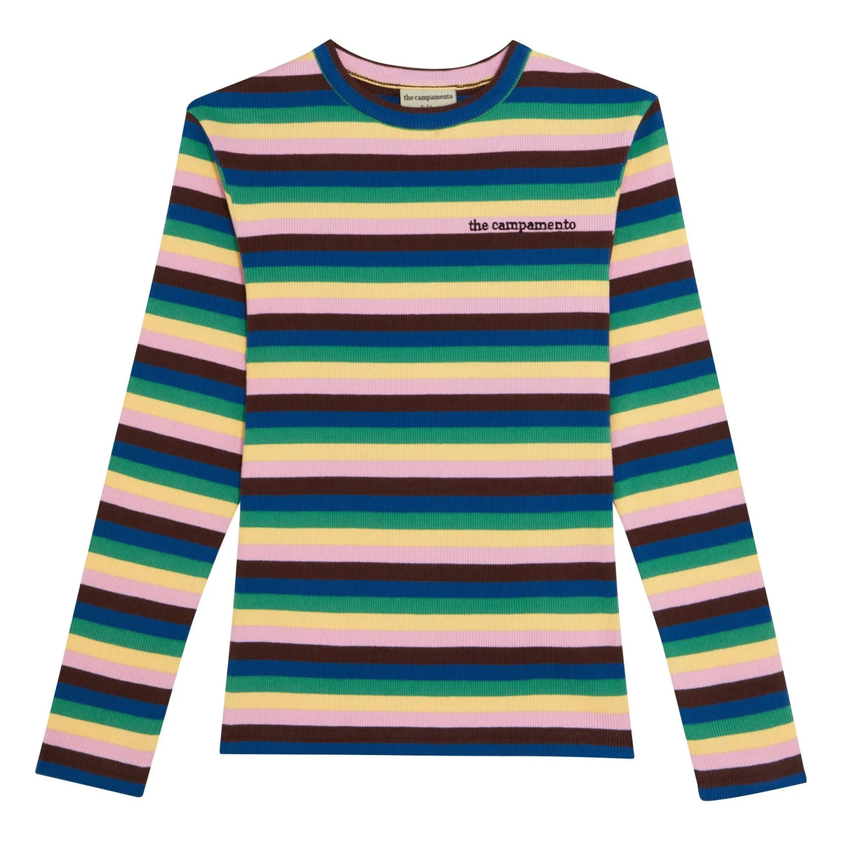 The Campamento - धारीदार टी-शर्ट | हरा