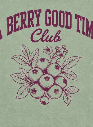 Hundred Pieces - Belmont Blueberry Organik Pamuk Sweatshirt | Yeşil