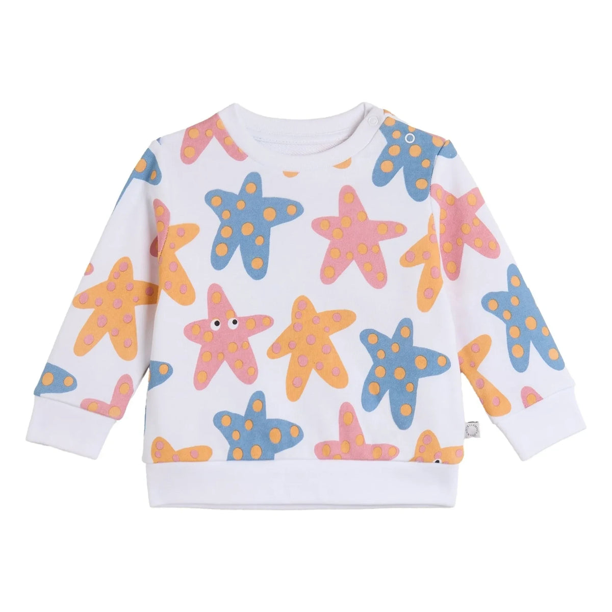Stella McCartney Kids - Etoiles de Mer स्वेटशर्ट | सफ़ेद
