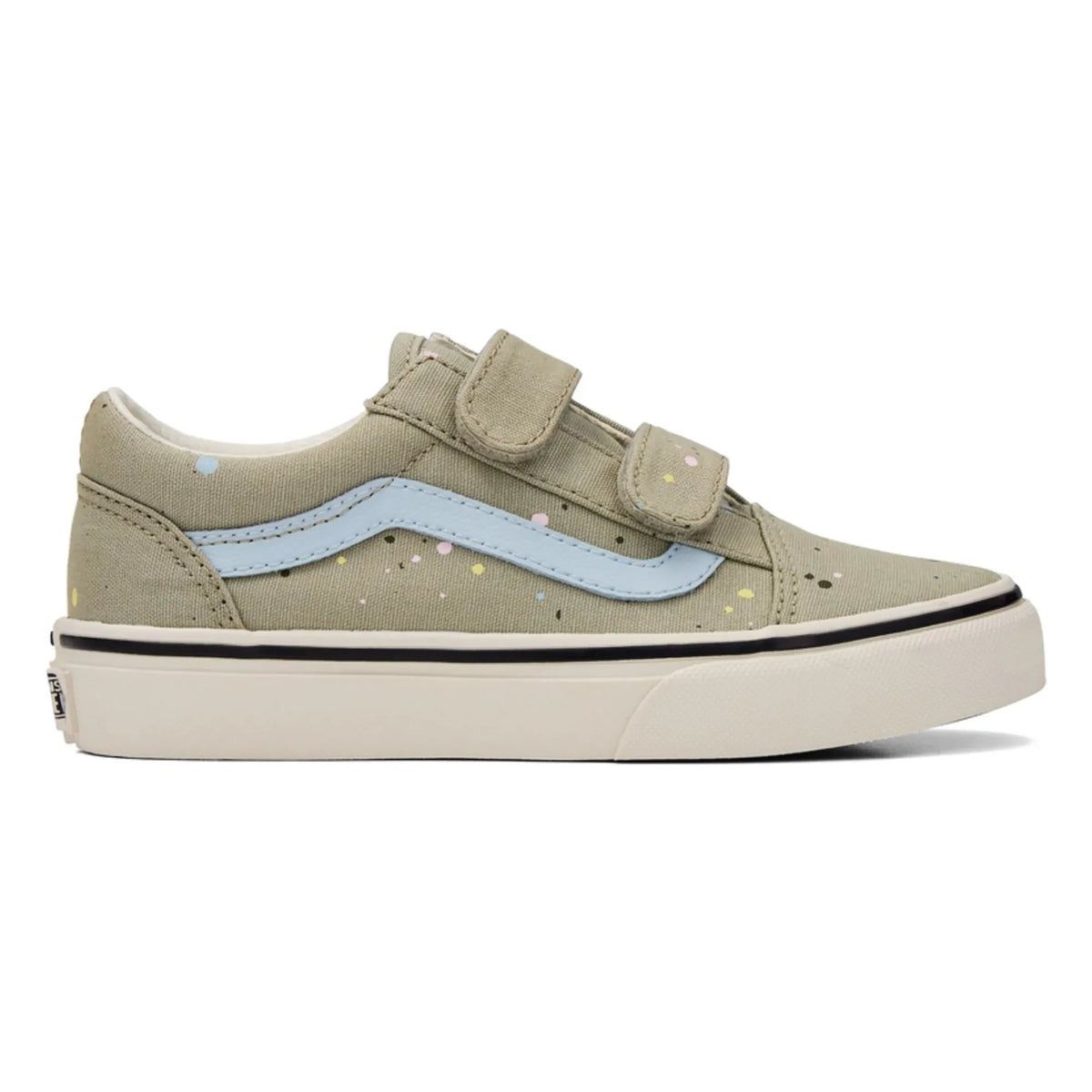 Vans - स्क्रैच स्नीकर्स ओल्ड स्कूल V पेंट स्पैटर | सेज