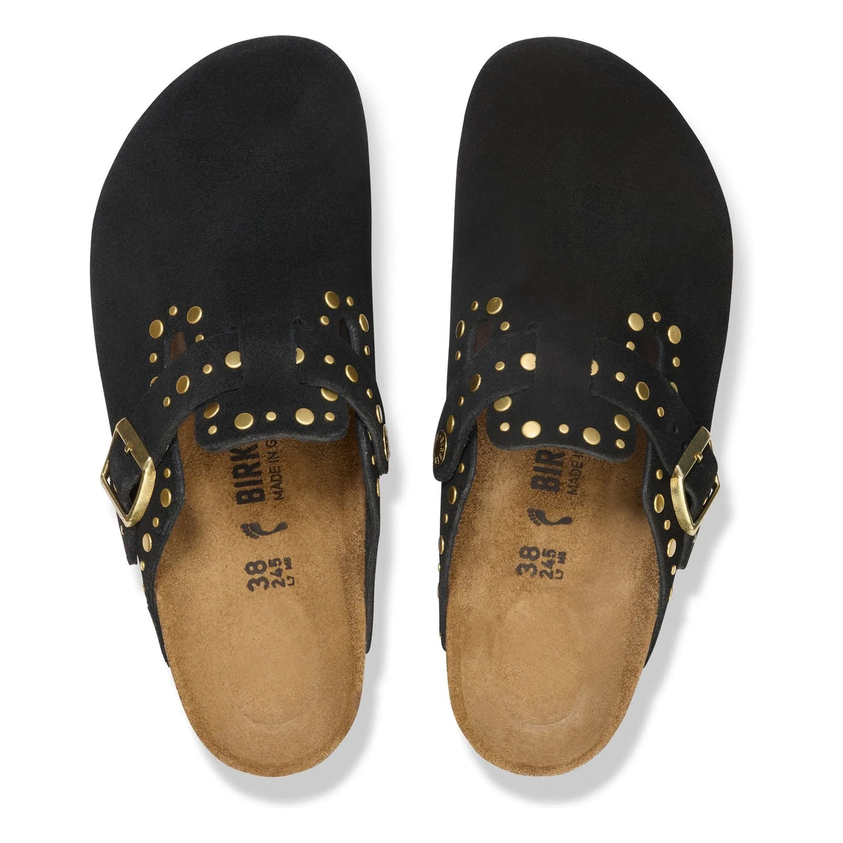 BIRKENSTOCK - Boston Rivet Clog'lar İsveç | काला