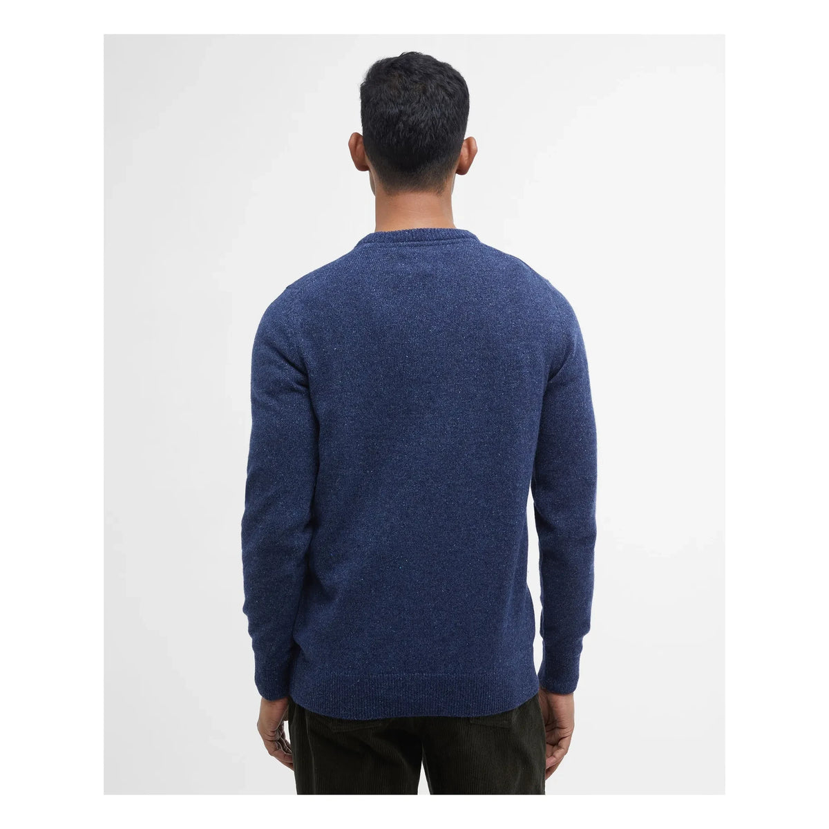 Barbour - एसेंशियल टिसबरी क्रू नेक स्वेटर | गहरा नीला