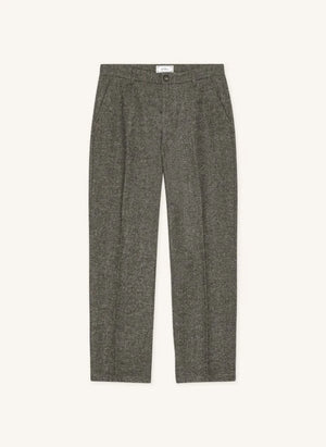 Les Deux - ऊनी फ्लेयर्ड पैंट | टौप ब्राउन