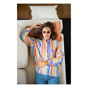 Paolina - Beyonce ट्यूनिस ब्लाउज़ | नीला