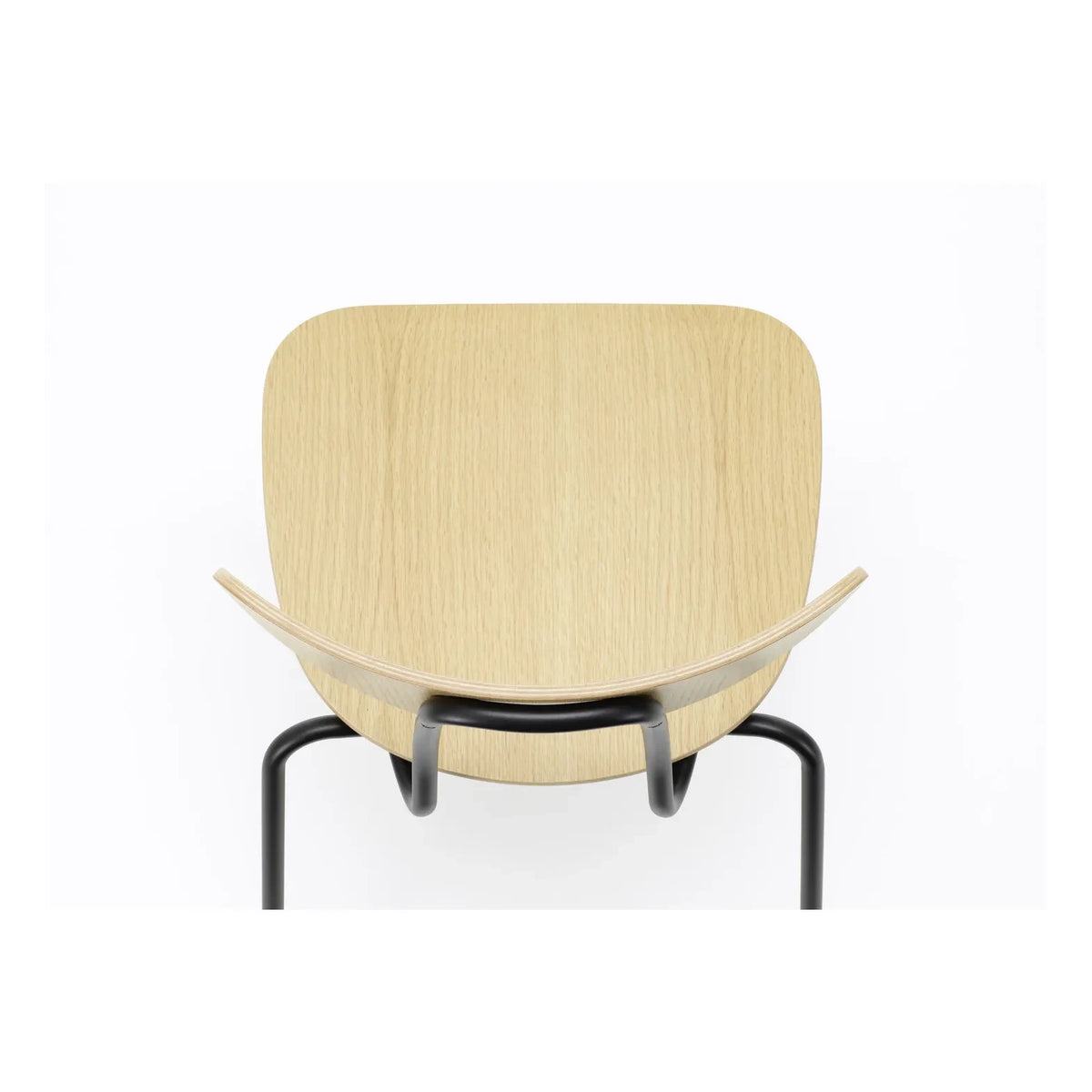 Vitra - Jasper Morrison Moca कुर्सी - काला आधार | ओक