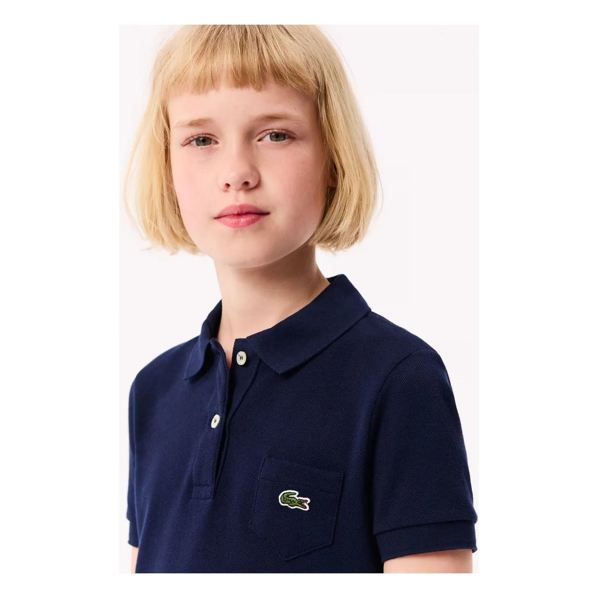 Lacoste - Organik Pamuk Polo Elbise | Lacivert