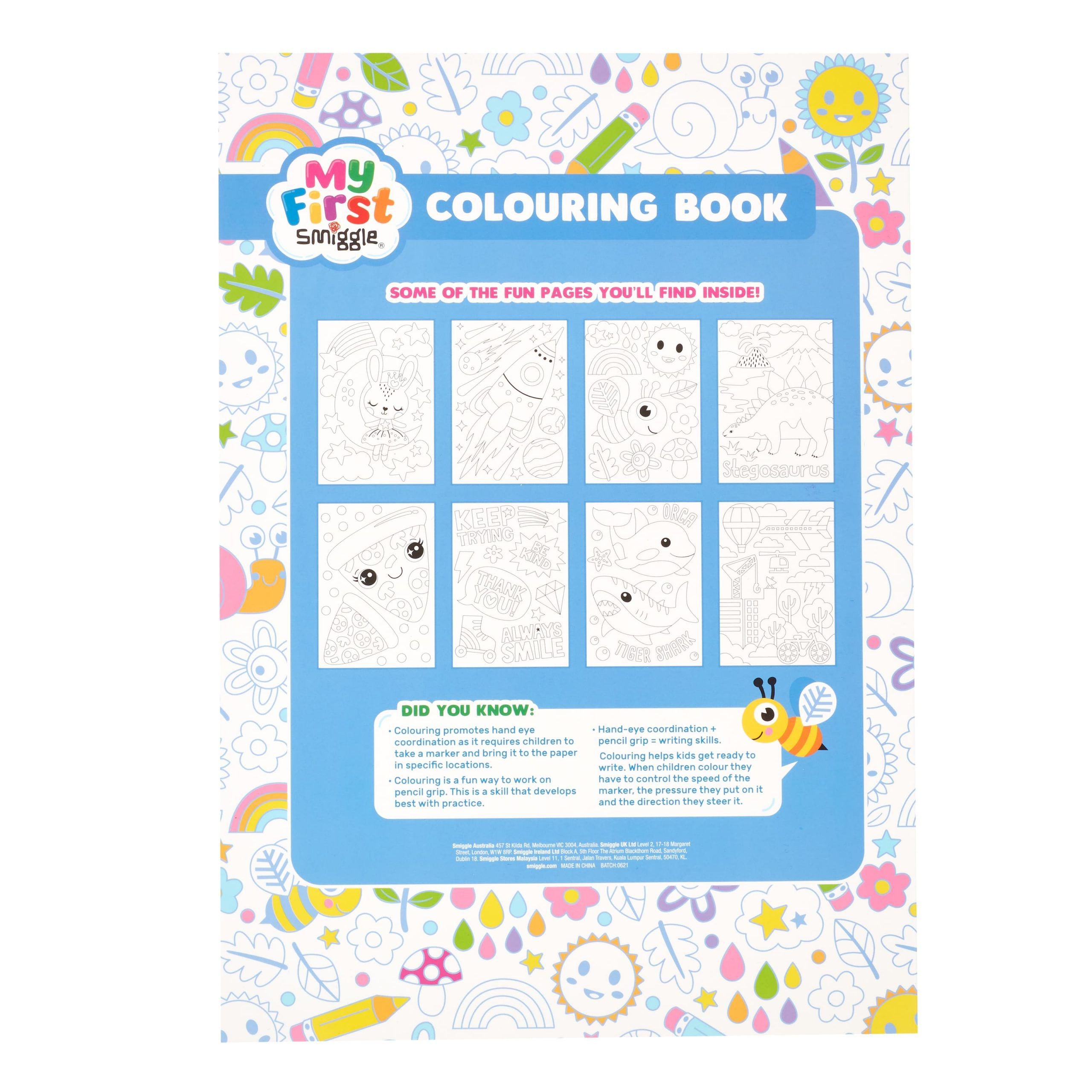 Smiggle - Colour Me Boyama Kitabı İngilizce-Dinossi