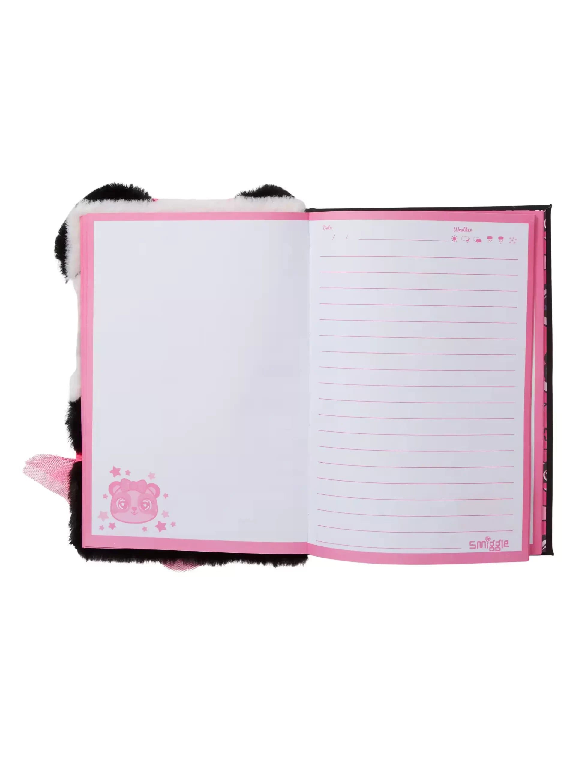 Smiggle - Fluffy Peluş A5 Günlük ve Defter-Dinossi