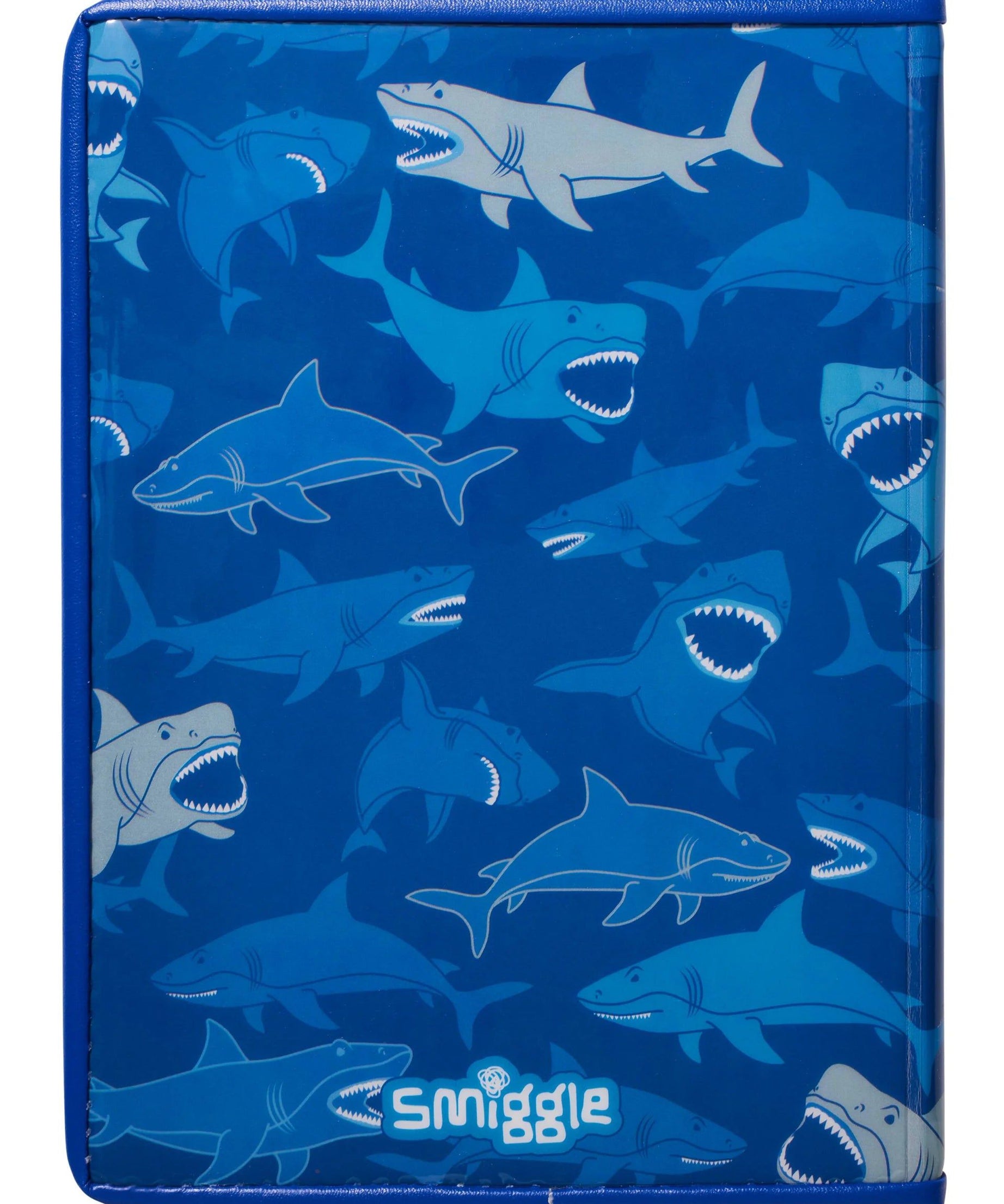 Smiggle - Float Hareketli Köpekbalık Desenli Çizgili A5 Defter-Dinossi