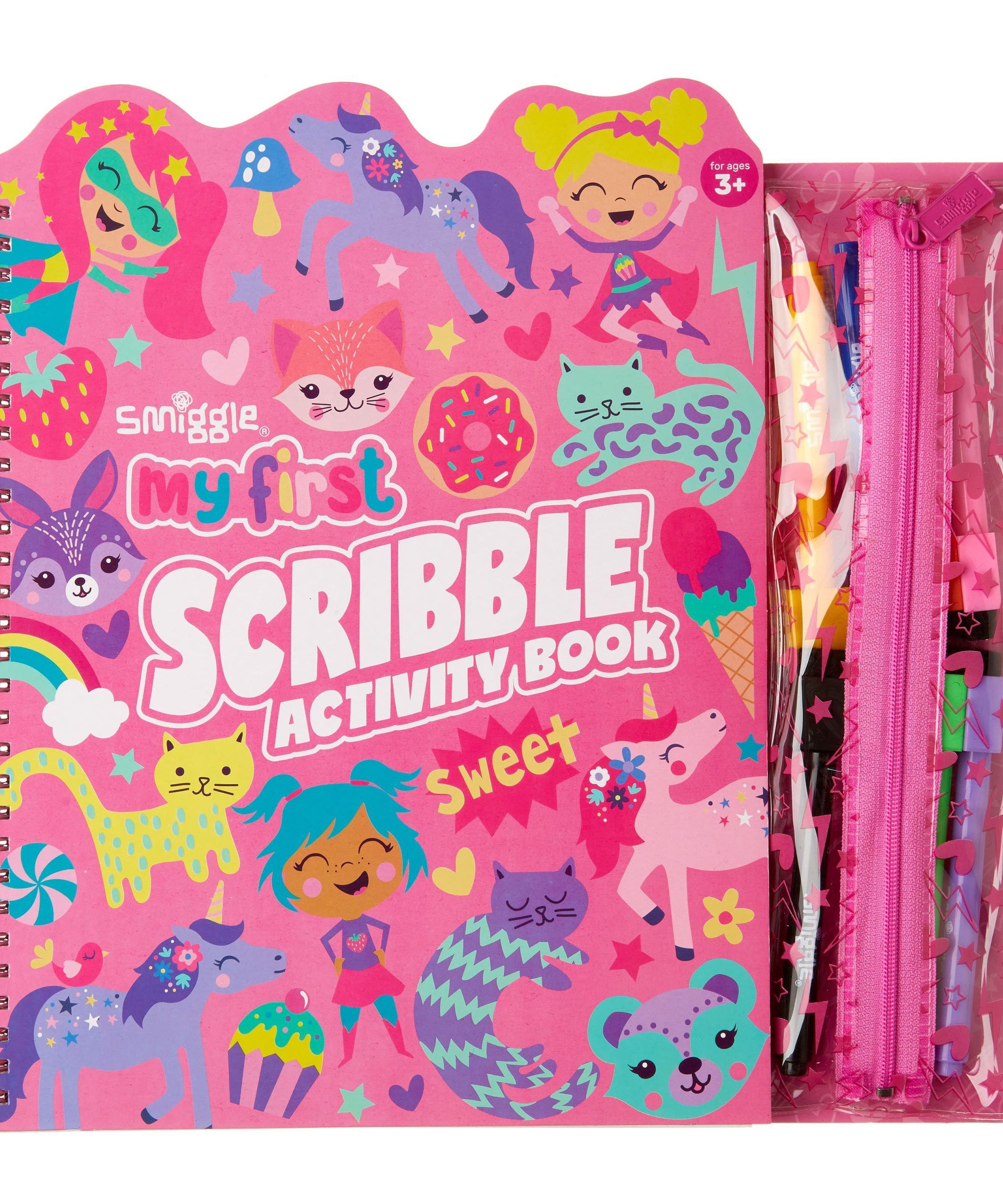 Smiggle - İngilizce İlk Karalama Aktivite Kitabım-Dinossi