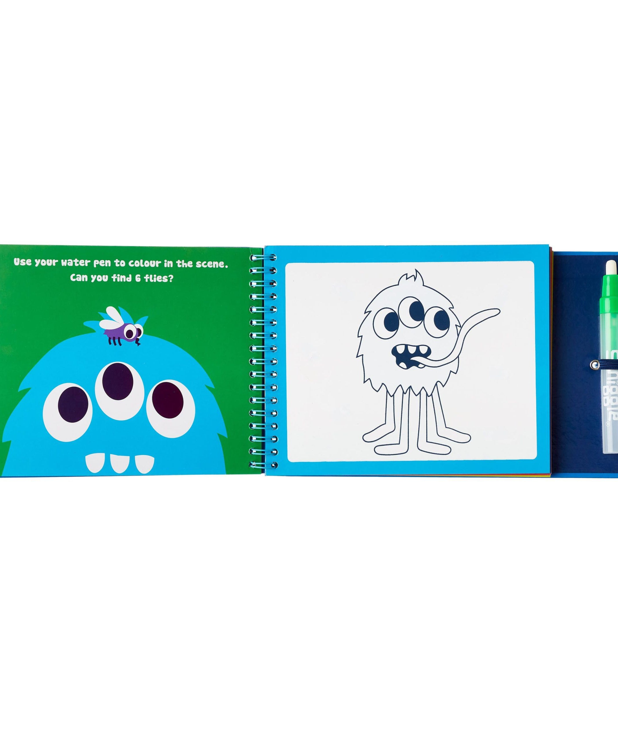 Smiggle - Büyülü Su Bazlı Boyalı Etkinlik Kitabı Mavi-Dinossi