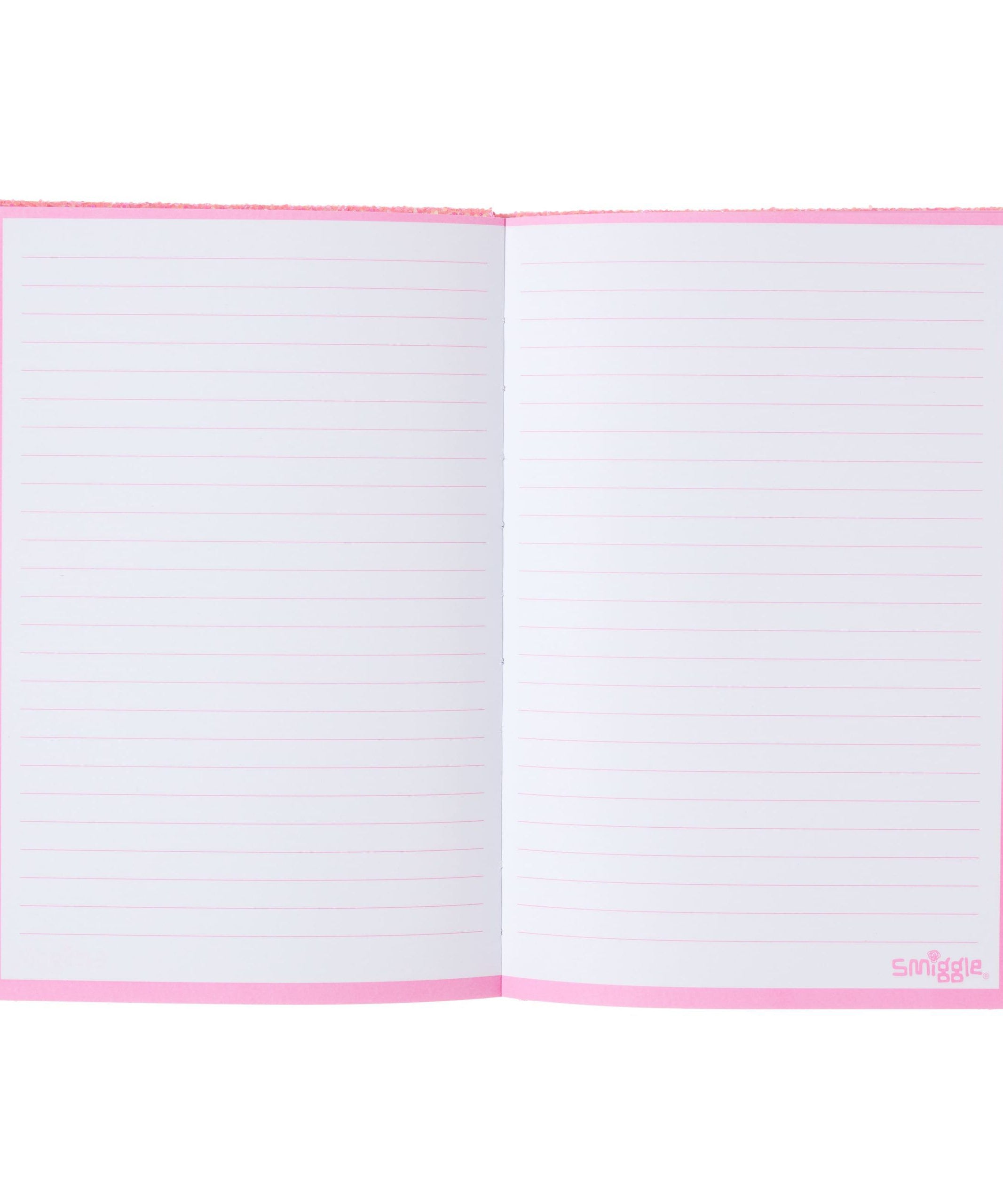 Smiggle - Işıklı Alfabe Harfli Pembe A5 Defter-Dinossi