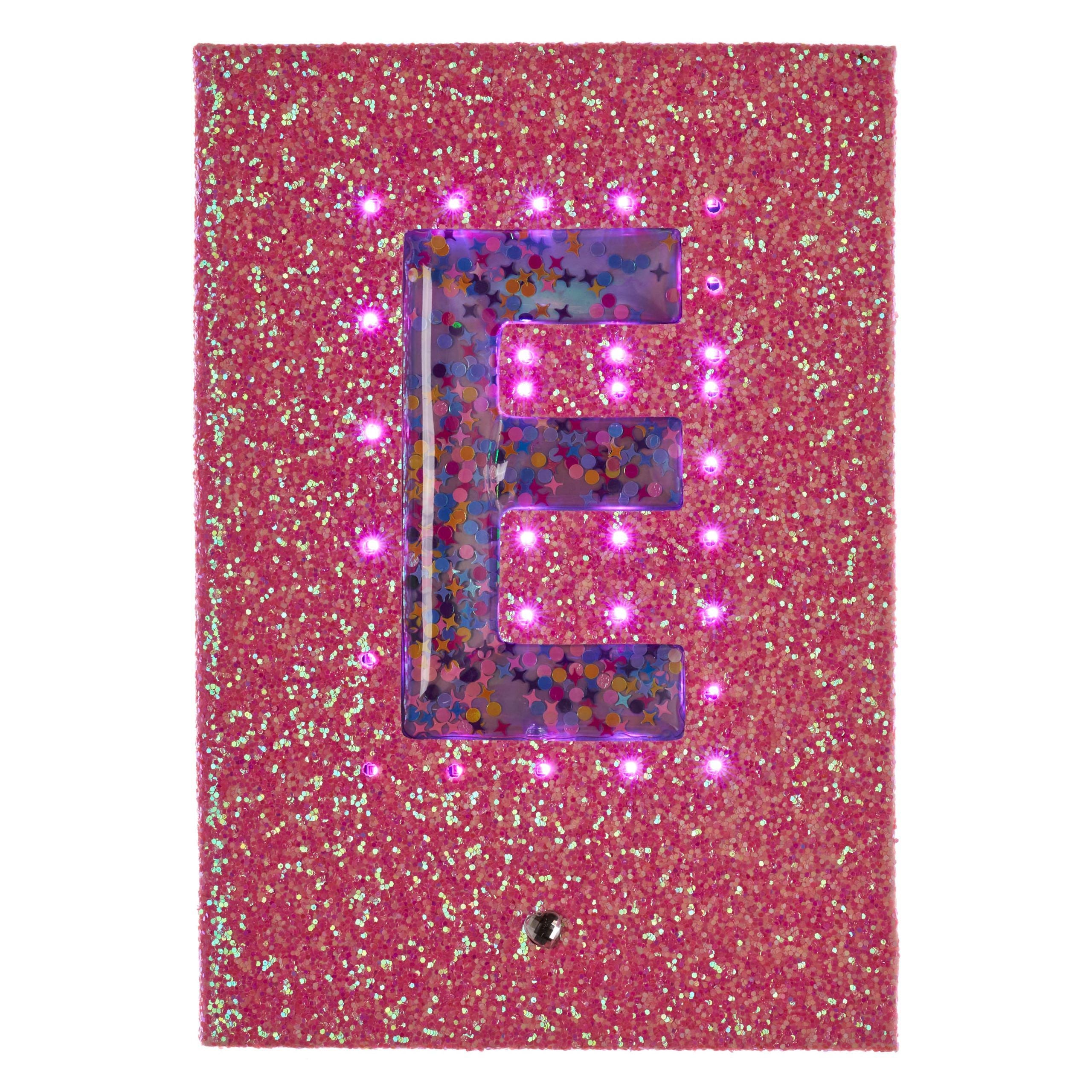 Smiggle - Işıklı Alfabe Harfli Pembe A5 Defter-Dinossi