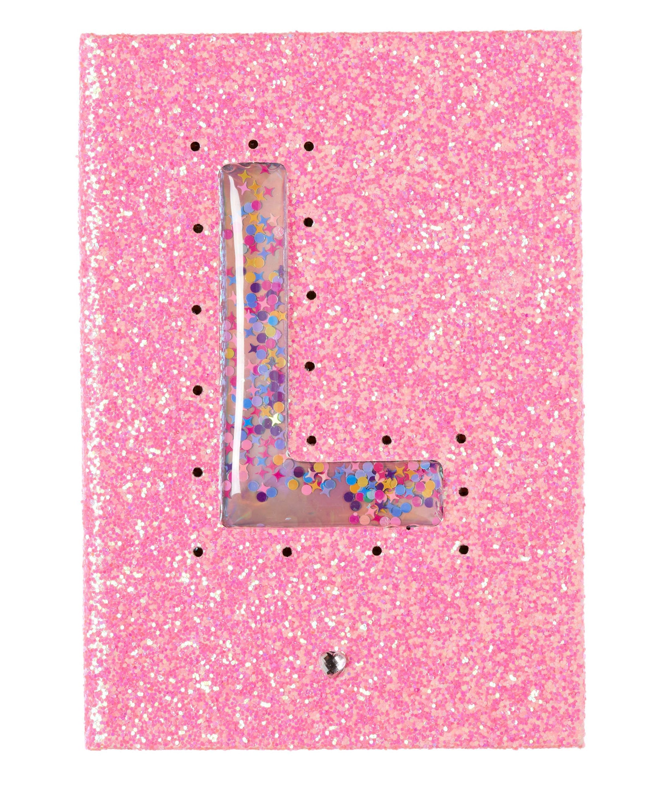 Smiggle - Işıklı Alfabe Harfli Pembe A5 Defter-Dinossi