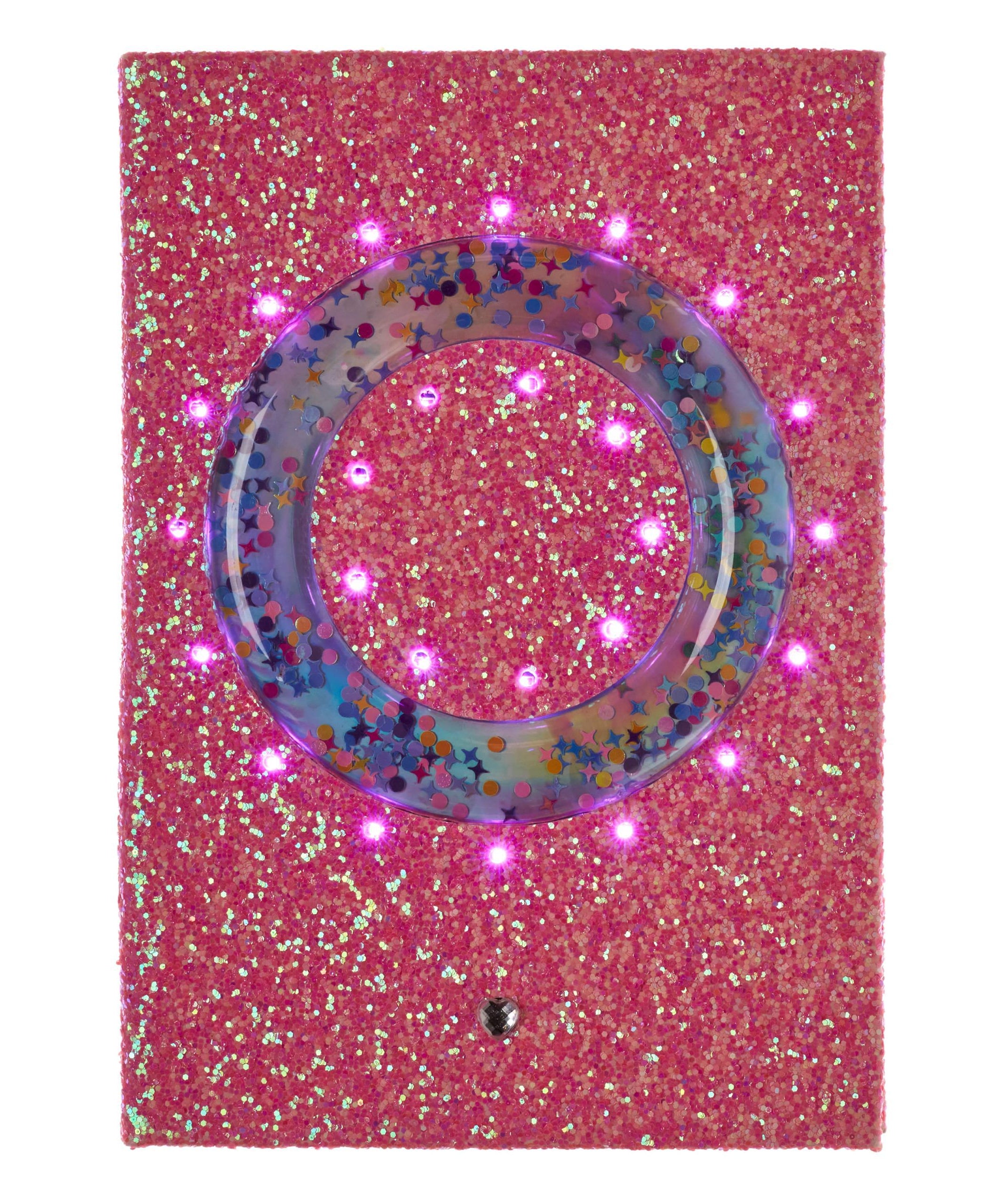 Smiggle - Işıklı Alfabe Harfli Pembe A5 Defter-Dinossi