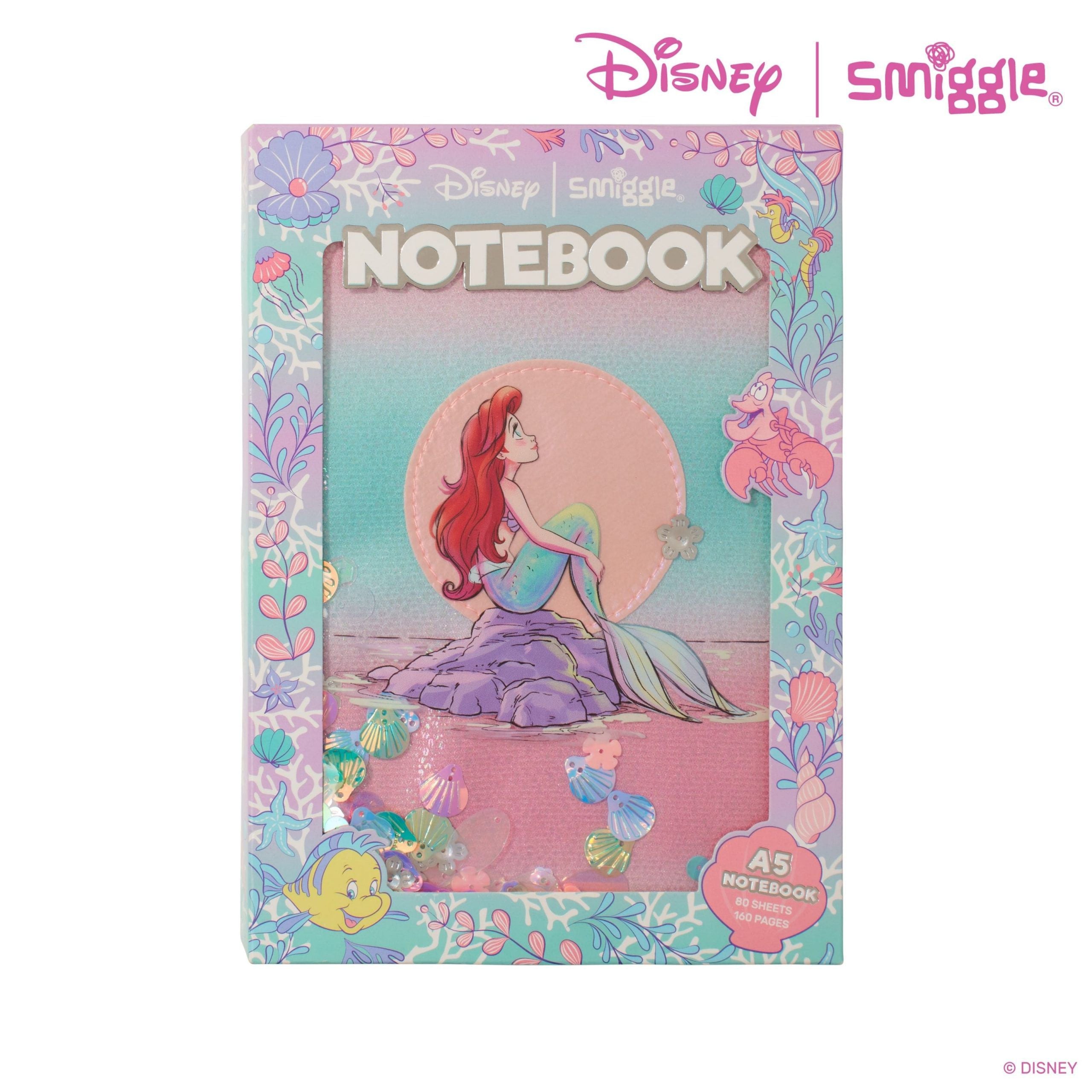 Smiggle - Disney Prensesi Ariel A5 Defter-Dinossi