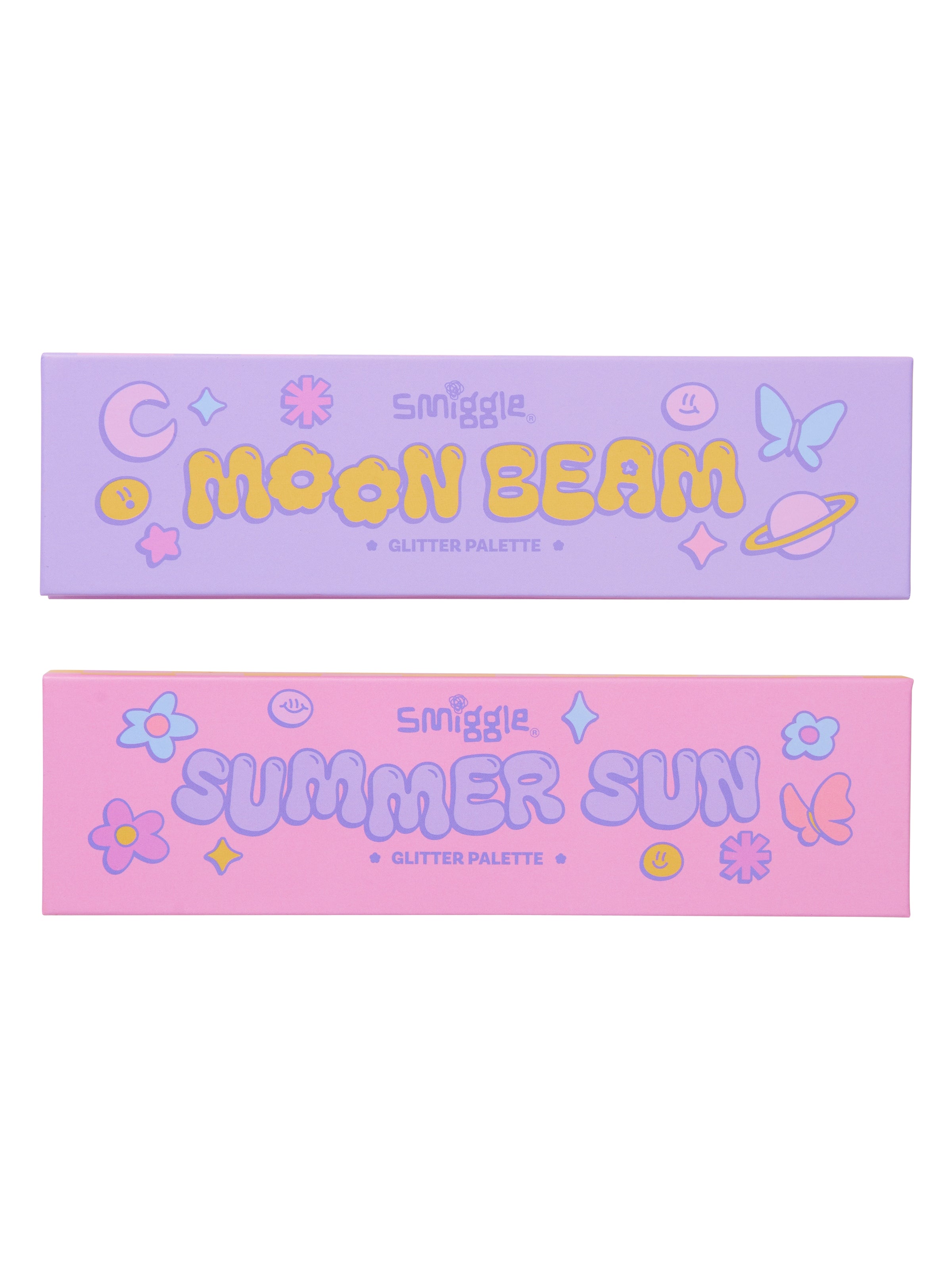 Smiggle - चमकदार आईशैडो पैलेट 2 का सेट