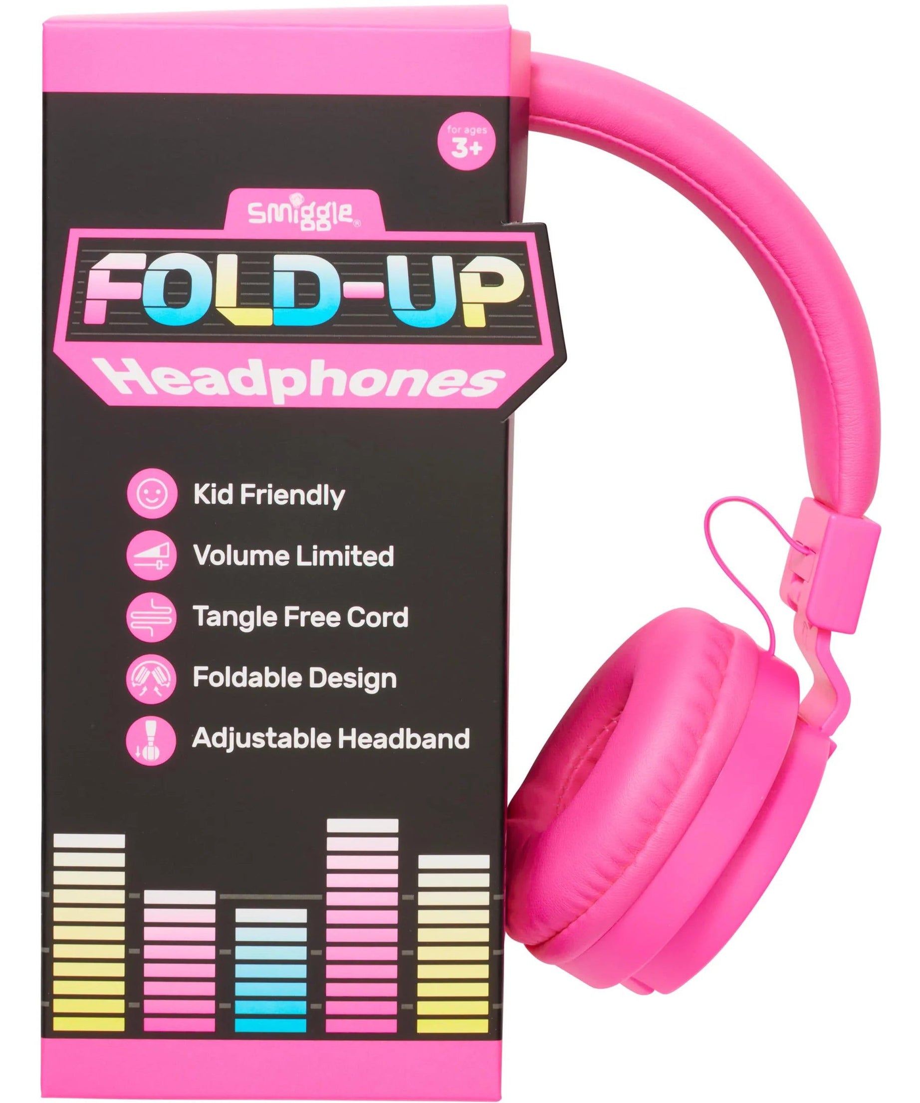 Smiggle - Neon Kablolu Kulaküstü Kulaklık-Dinossi