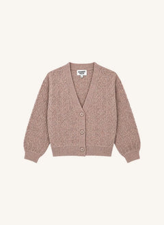 Hundred Pieces - Adel Merino Yünlü Hırka | Pembe