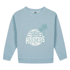 Bonton - Sweat Smile Holidays | हल्का नीला