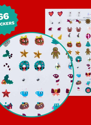 Omy - Noel yapışkan küpeler