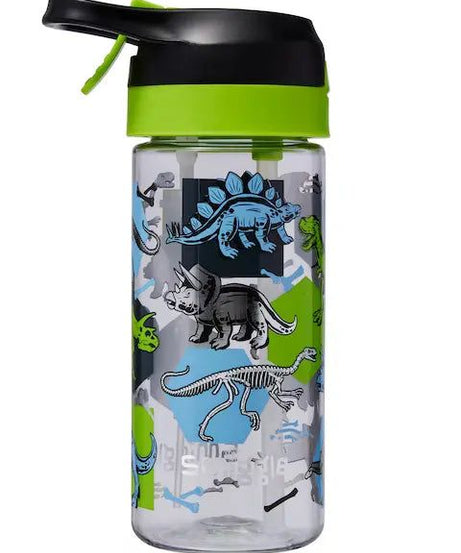 Smiggle - Hali Junior Su Püskürtmeli Otomatik Pipetli 440ML Suluk-Dinossi
