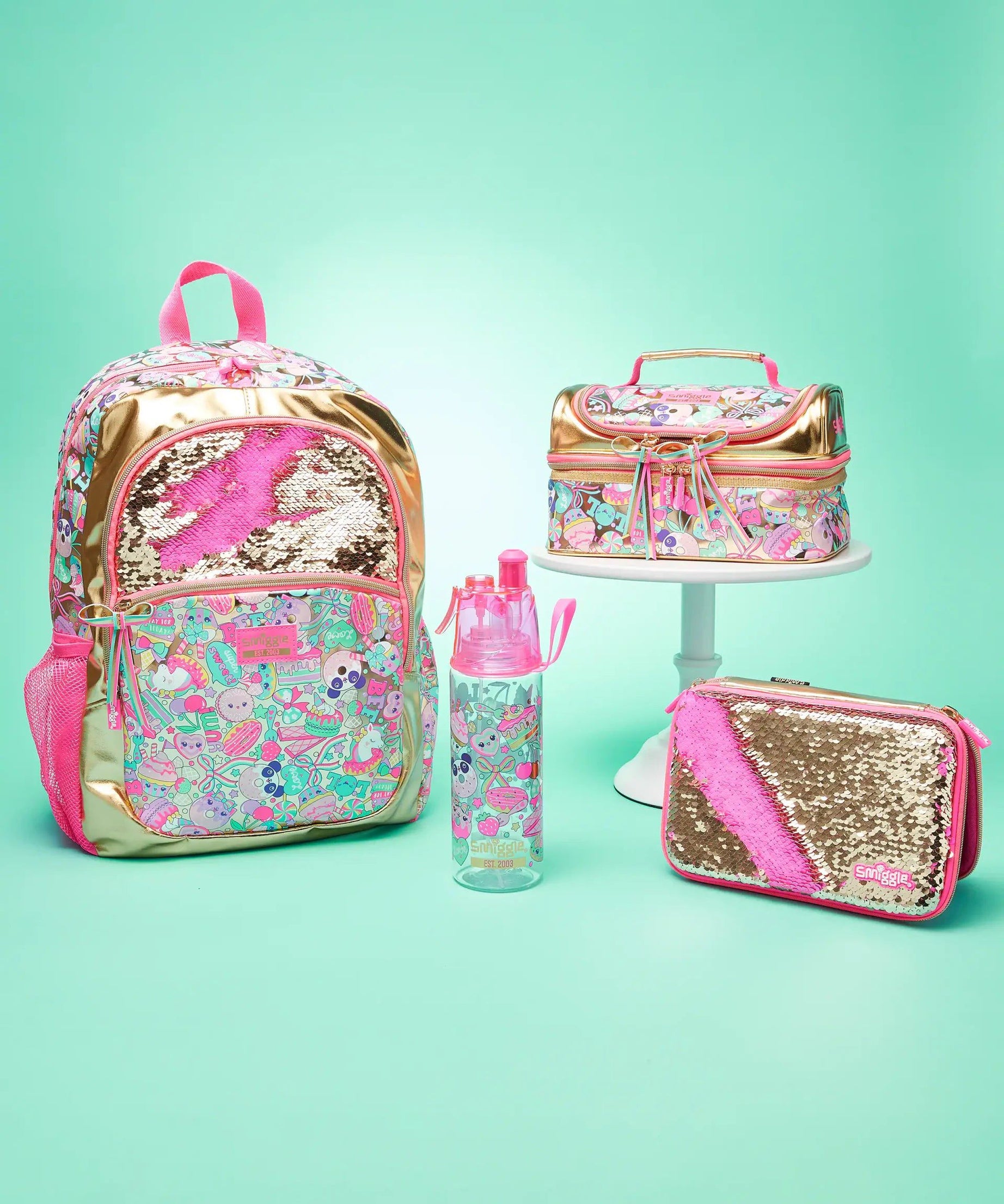 Smiggle - Birthday Pullu Özel Seri Kalem Kutusu-Dinossi