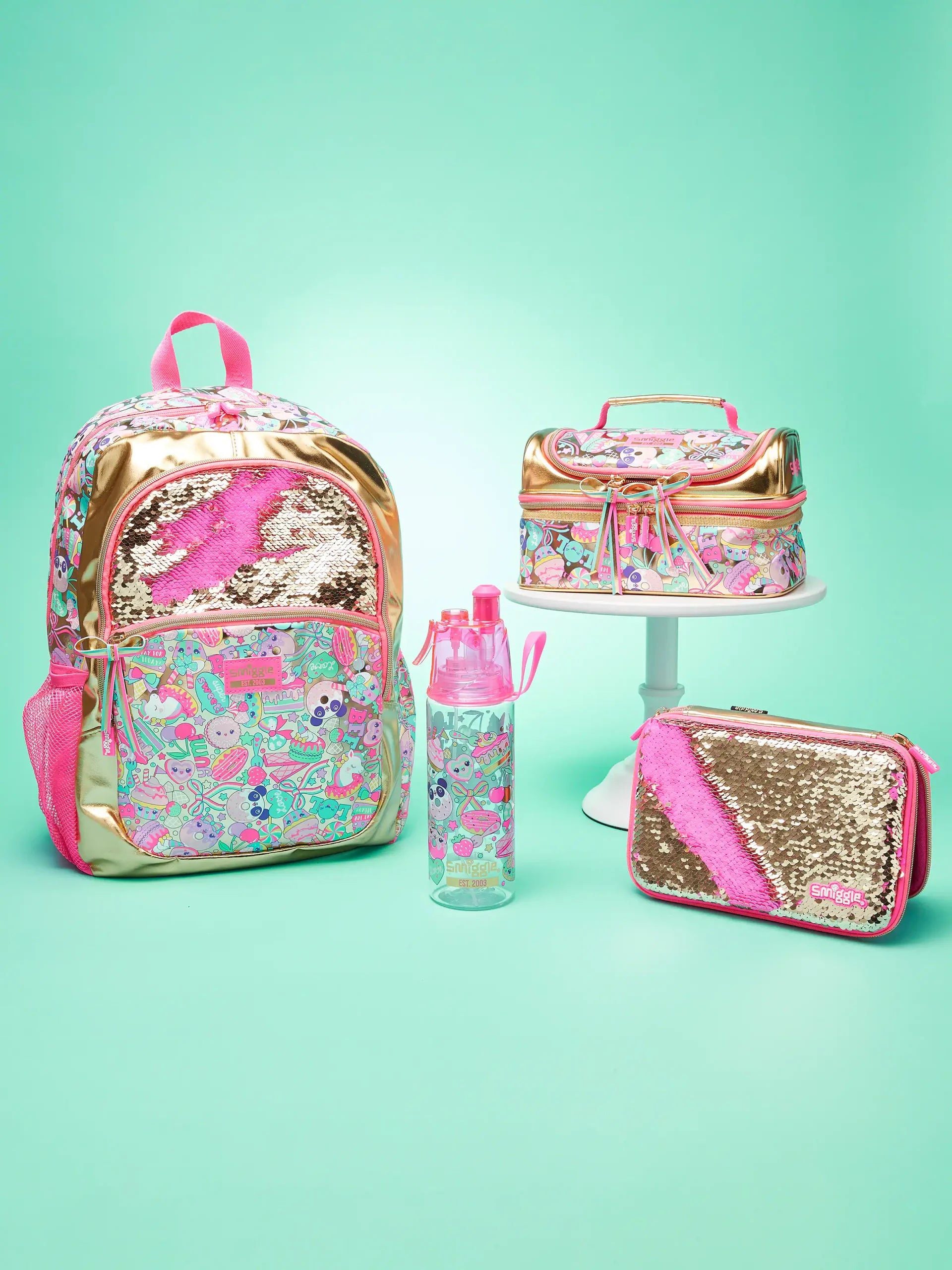 Smiggle - Birthday Pullu Özel Seri Kalem Kutusu-Dinossi