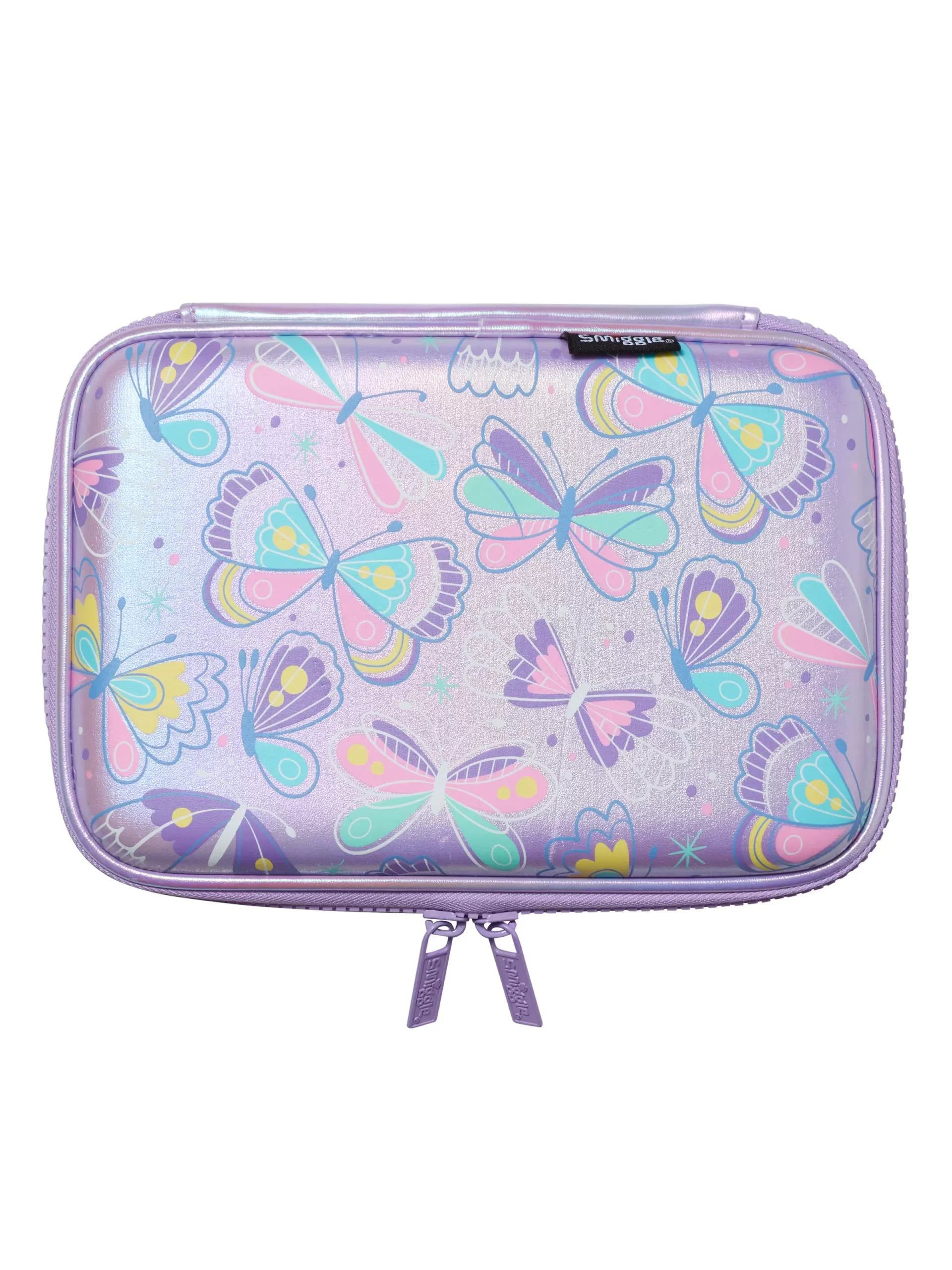 Smiggle - Flutter Hardtop Kelebek Kalem Kutusu-Dinossi