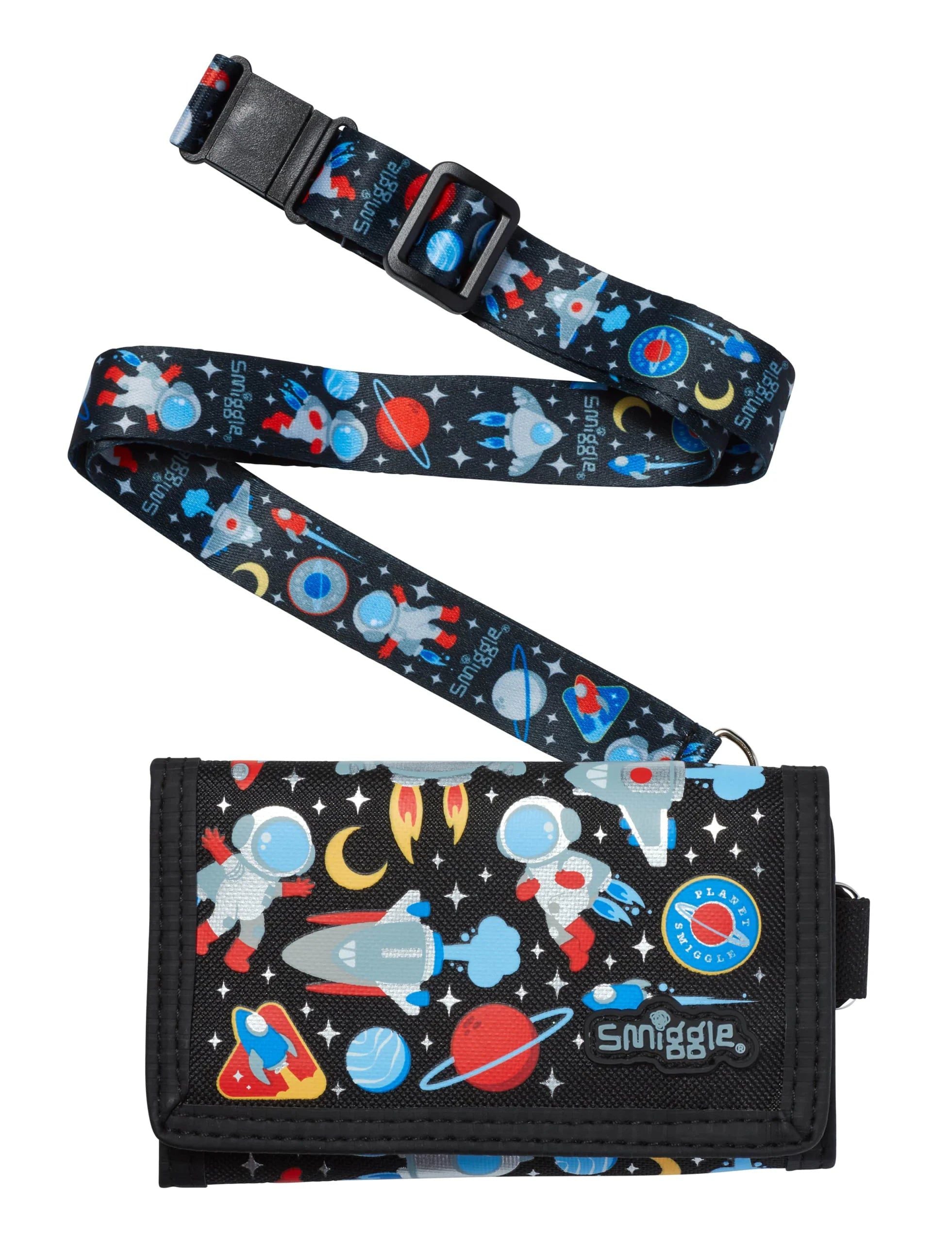 Smiggle - Lets Play Askılı Çocuk Cüzdanı-Dinossi