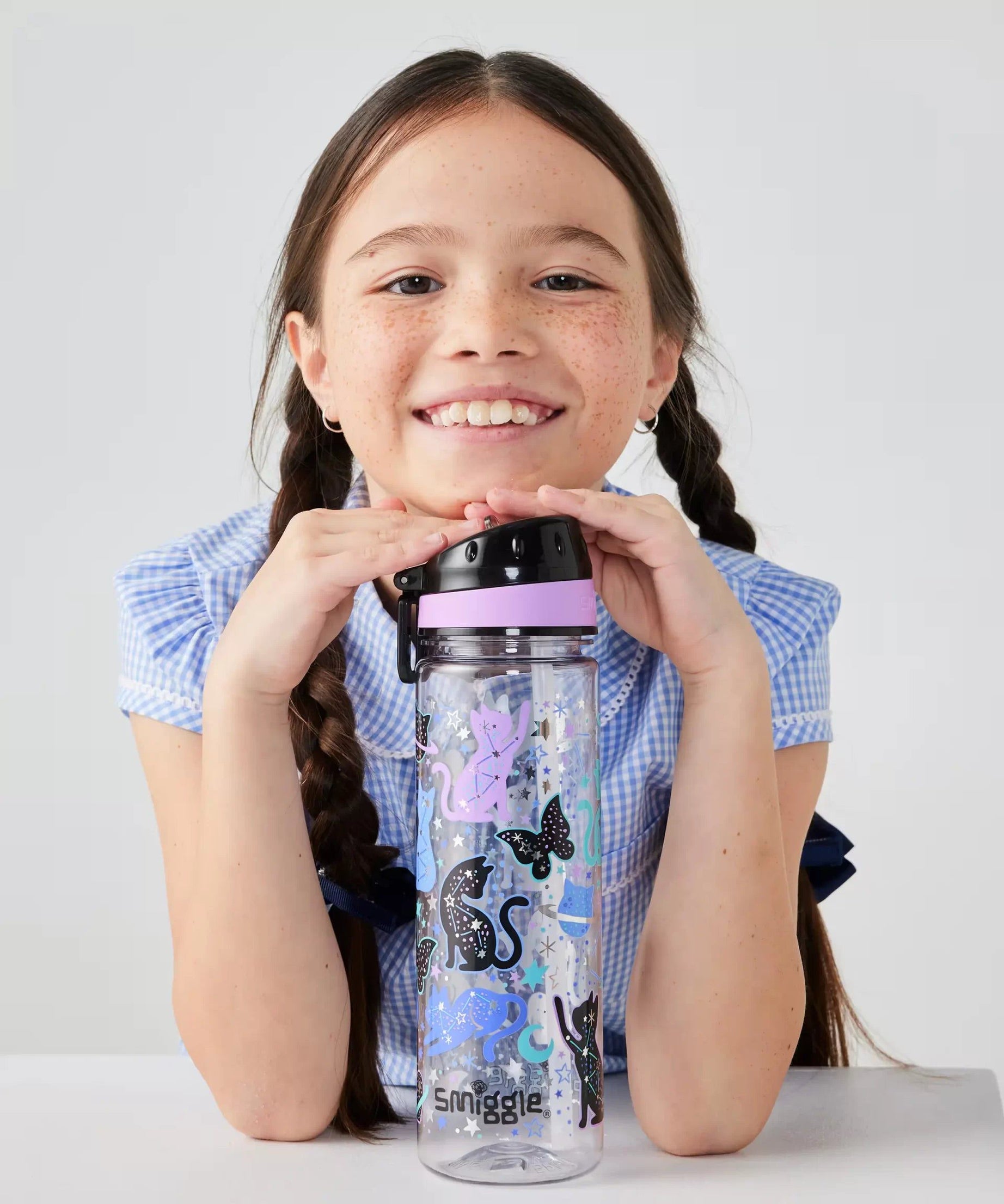 Smiggle - Wild Side 650ML Pipetli BPA&apos;sız Suluk-Dinossi