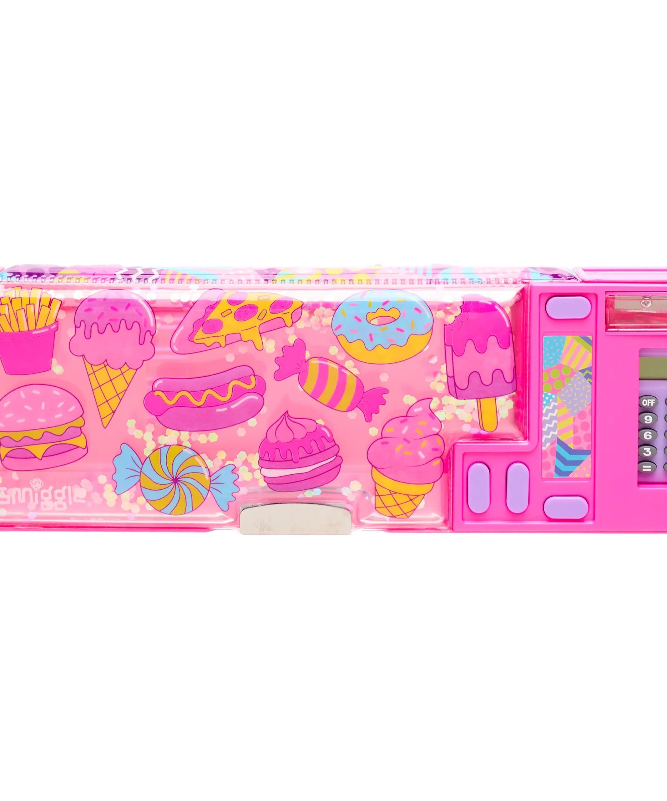 Smiggle - Tatlı Yiyecekler Hesap Makineli Pop Out Otomatik Kalem Kutusu-Dinossi