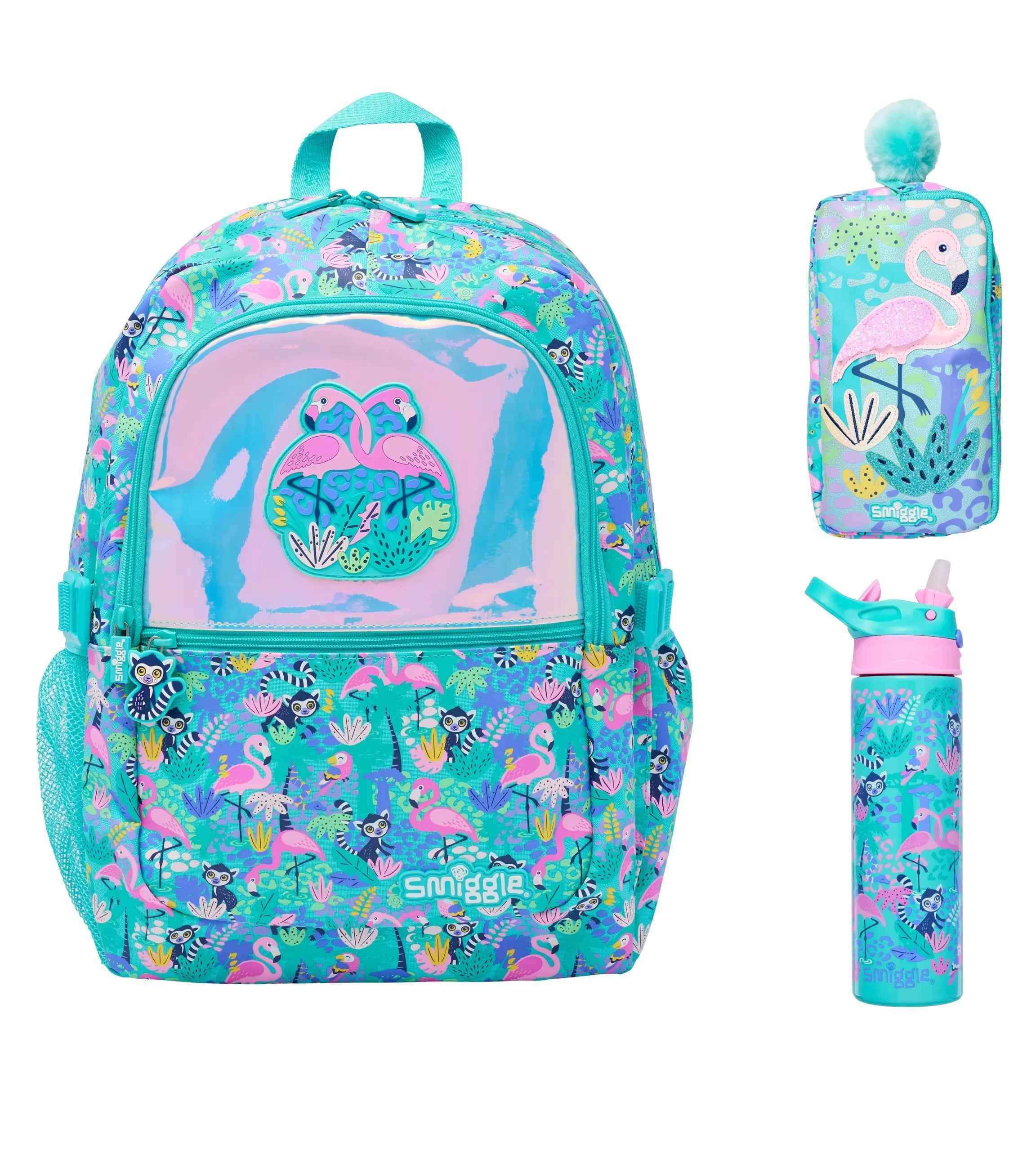 Smiggle - Wild Side 3'lü Okul Çanta Seti-Dinossi