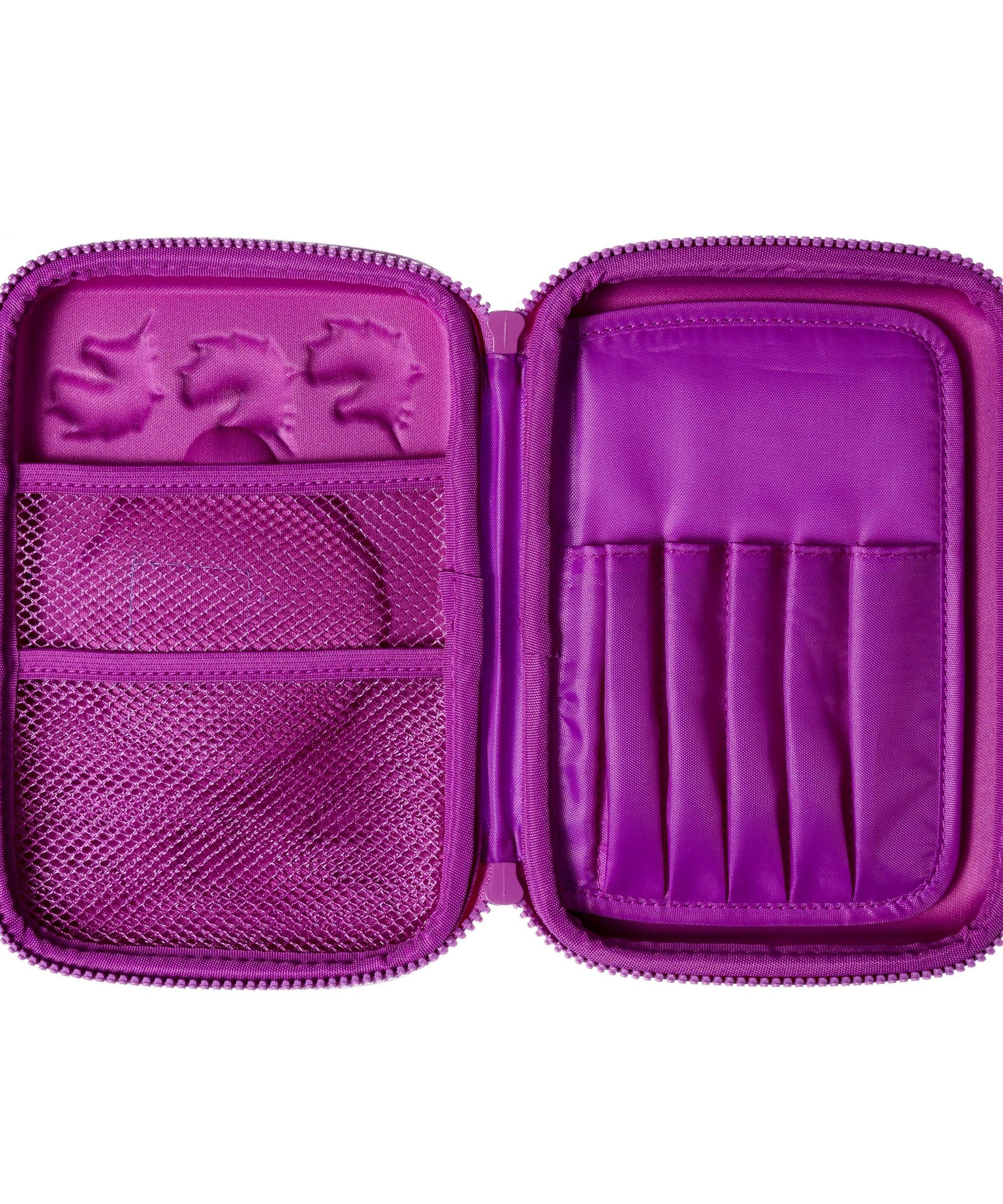 Smiggle - Unicorn Hesap Makineli Hardtop Kalem Kutusu-Dinossi