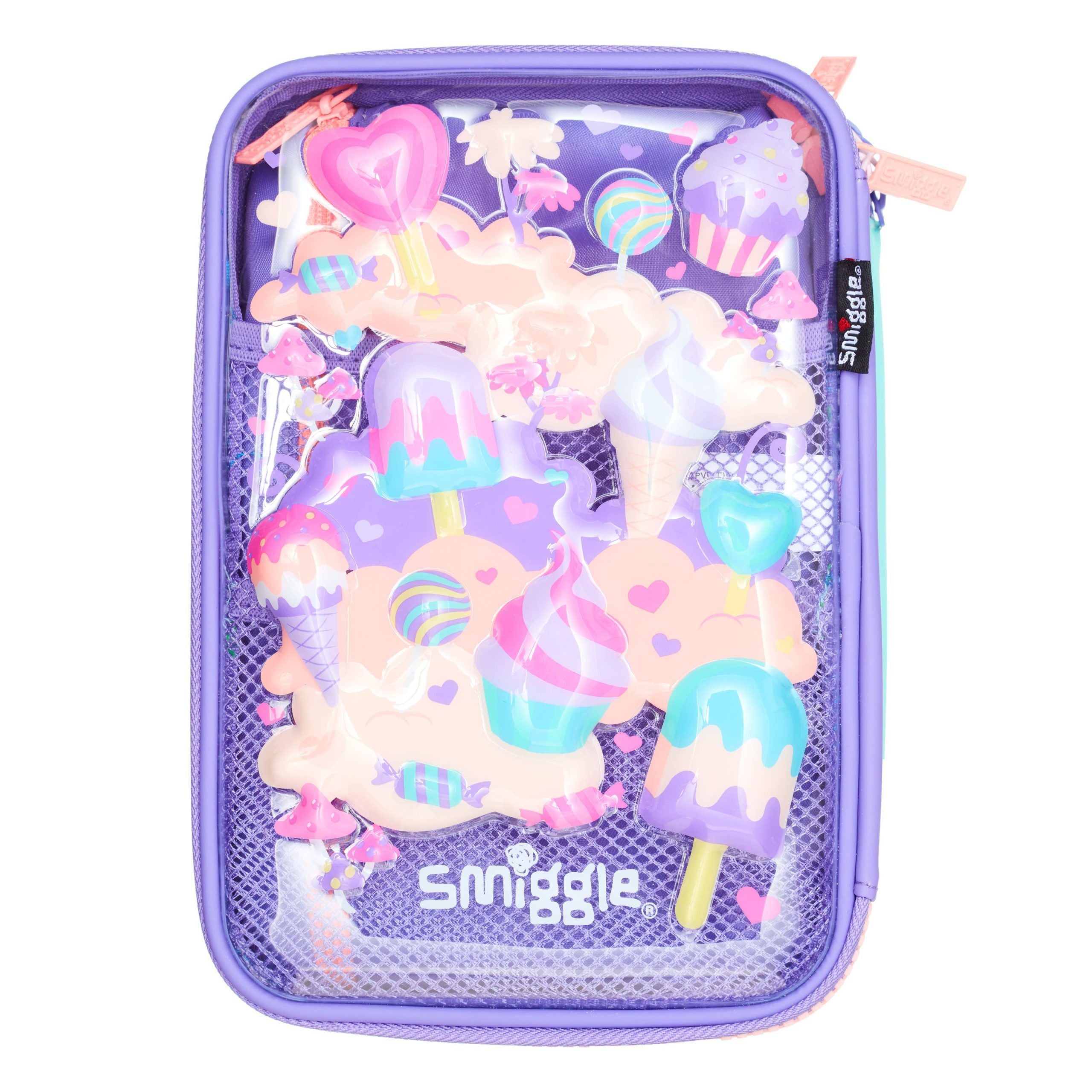 Smiggle - Splendor Üçlü Unicorn Hardtop Kalem Kutusu-Dinossi