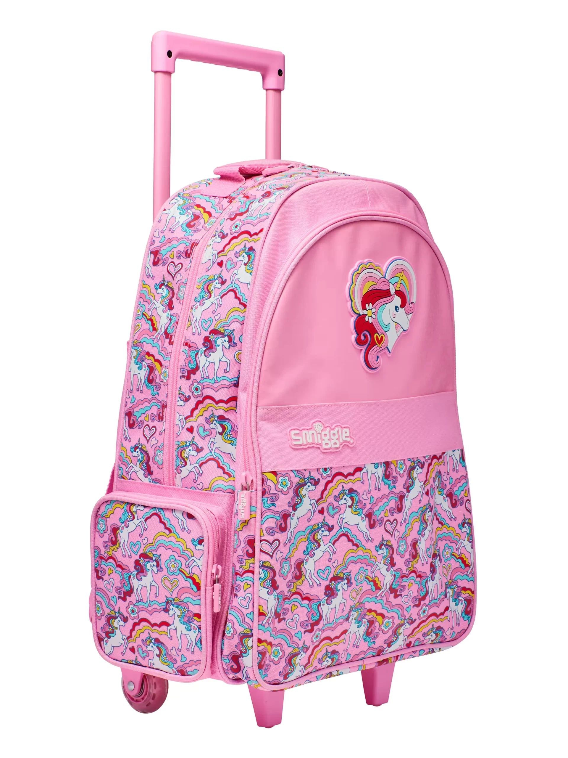 Smiggle - Wild Side Çekçekli Işıklı Sırt Çantası-Dinossi