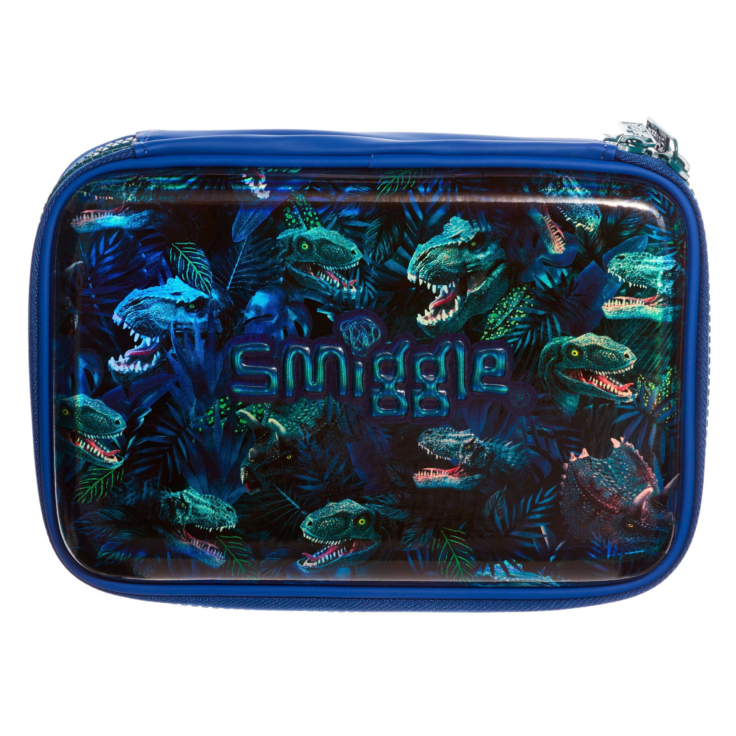 Smiggle - Galaxy Double Korkunç Dinozorlar Kalem Kutusu-Dinossi