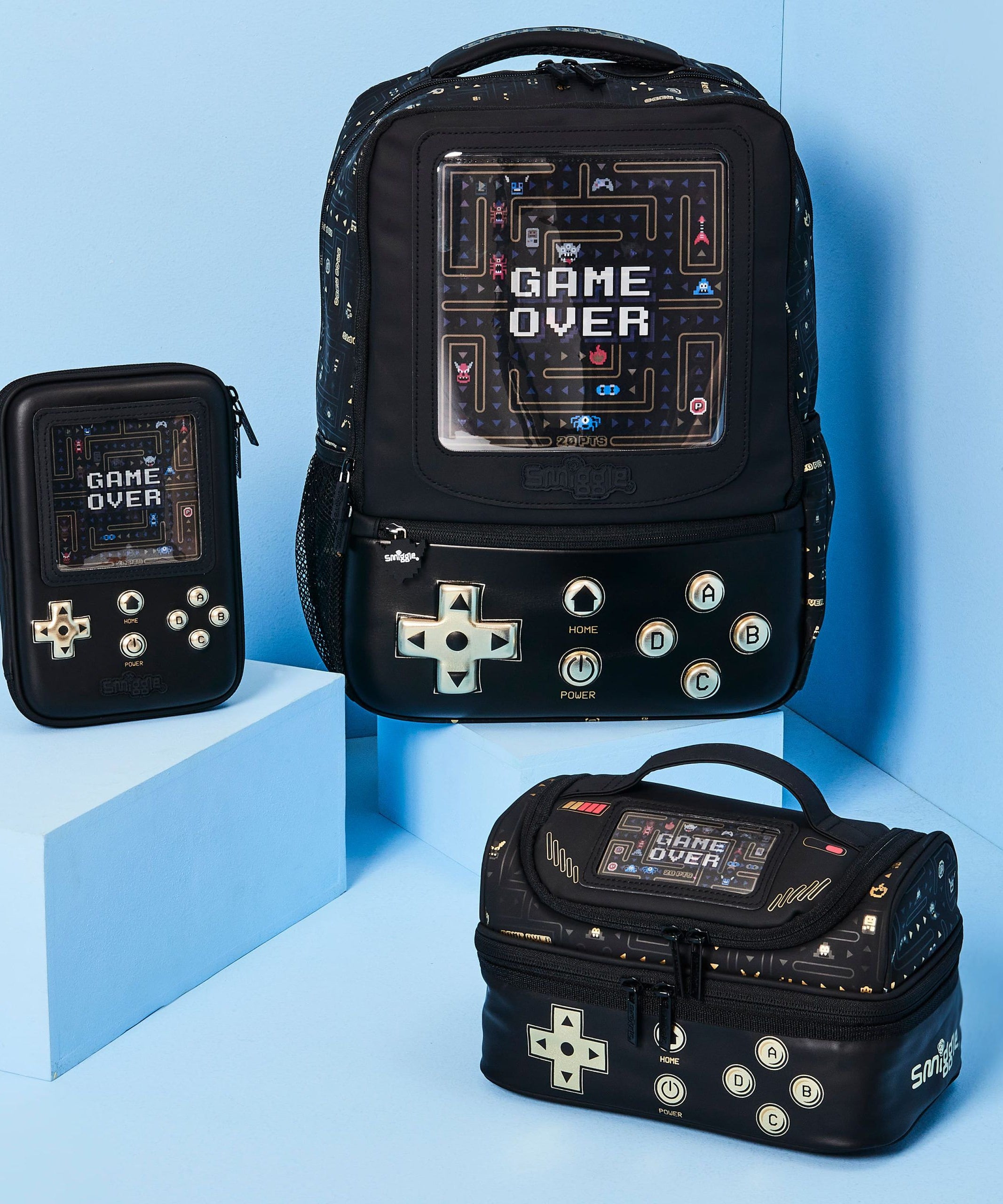 Smiggle - Gamer Klasik Sırt Çantası-Dinossi