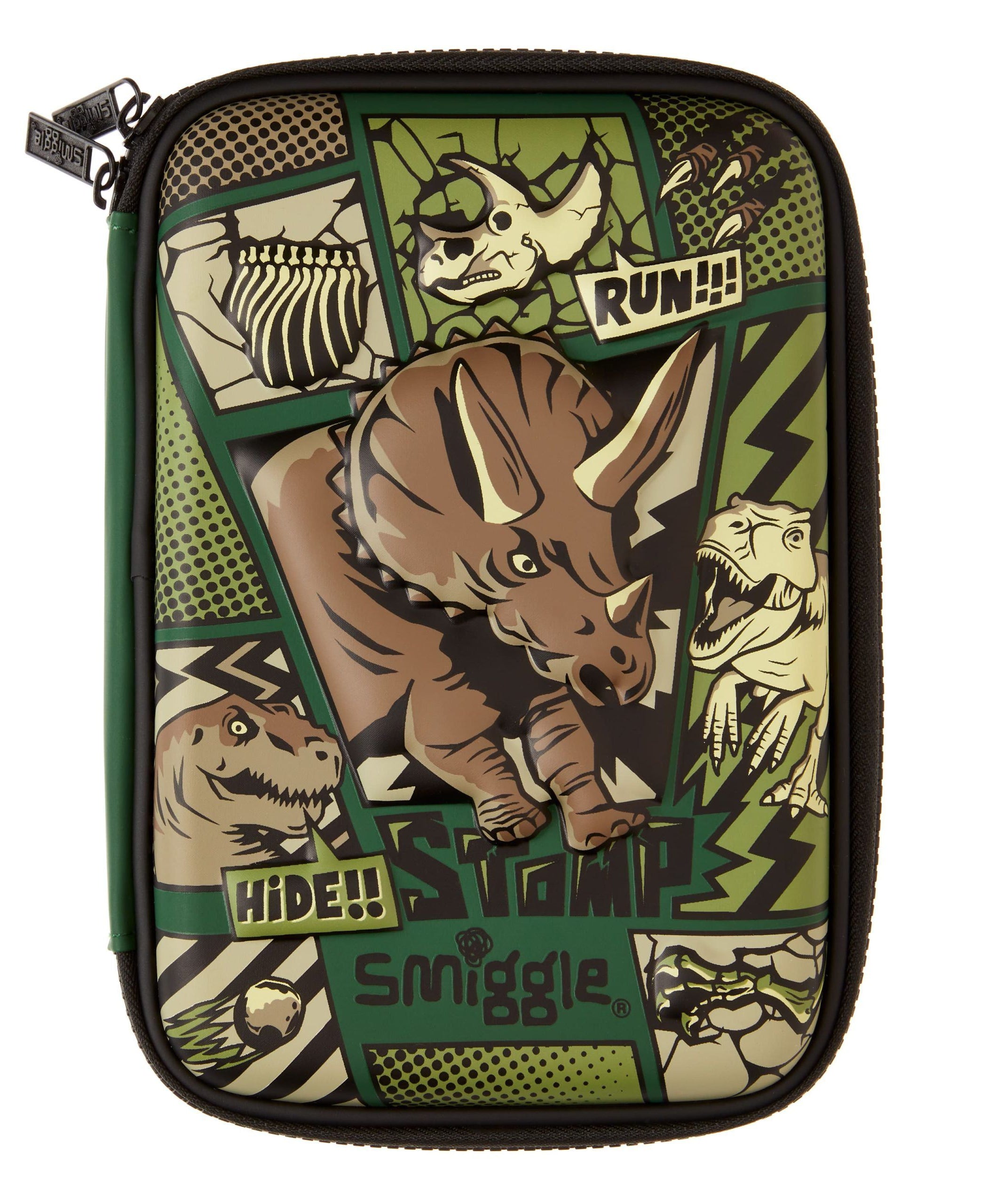 Smiggle - Beyond 3D Kabartmalı Dinozor Kalem Kutusu-Dinossi