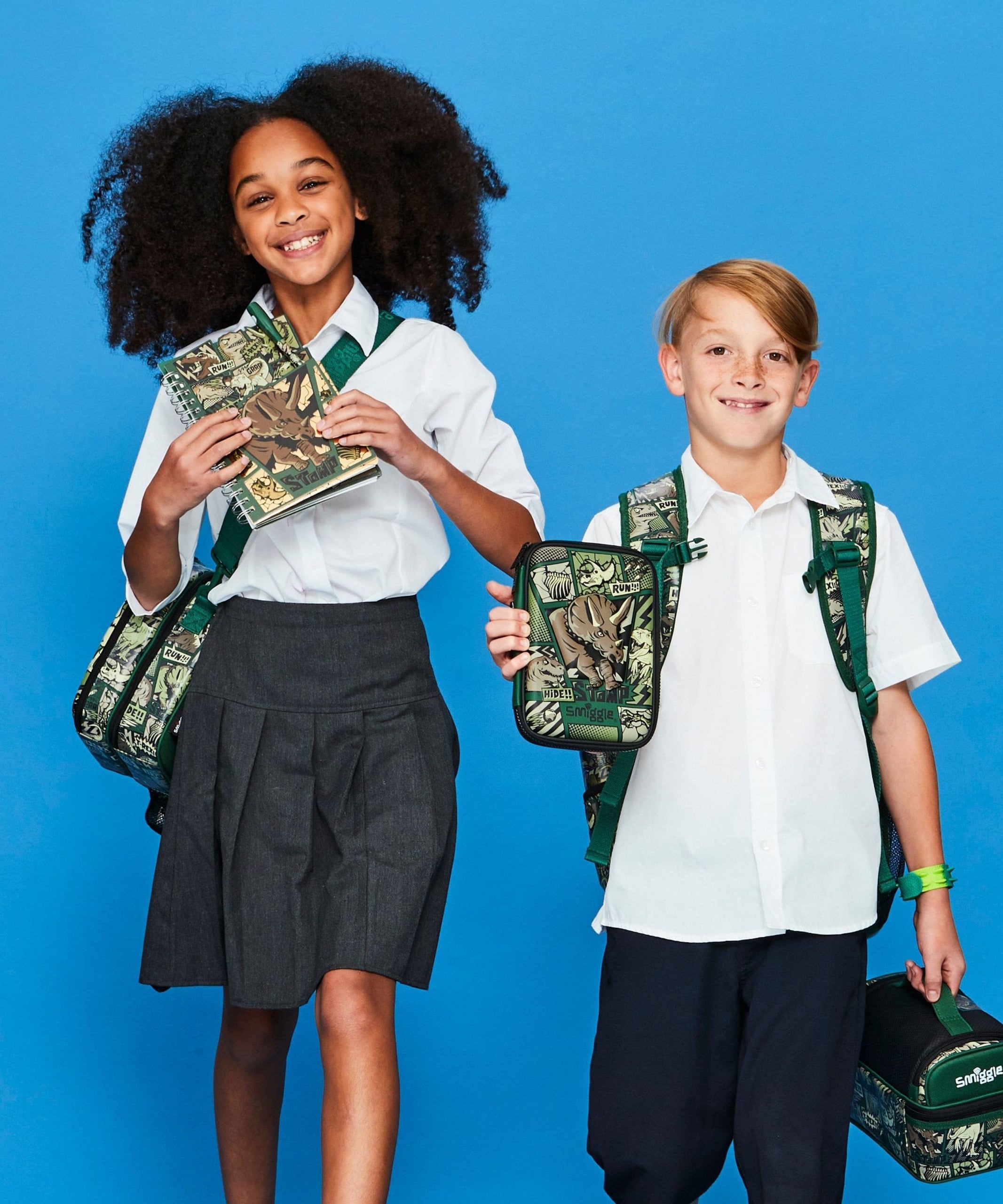 Smiggle - Beyond 3D Kabartmalı Dinozor Kalem Kutusu-Dinossi